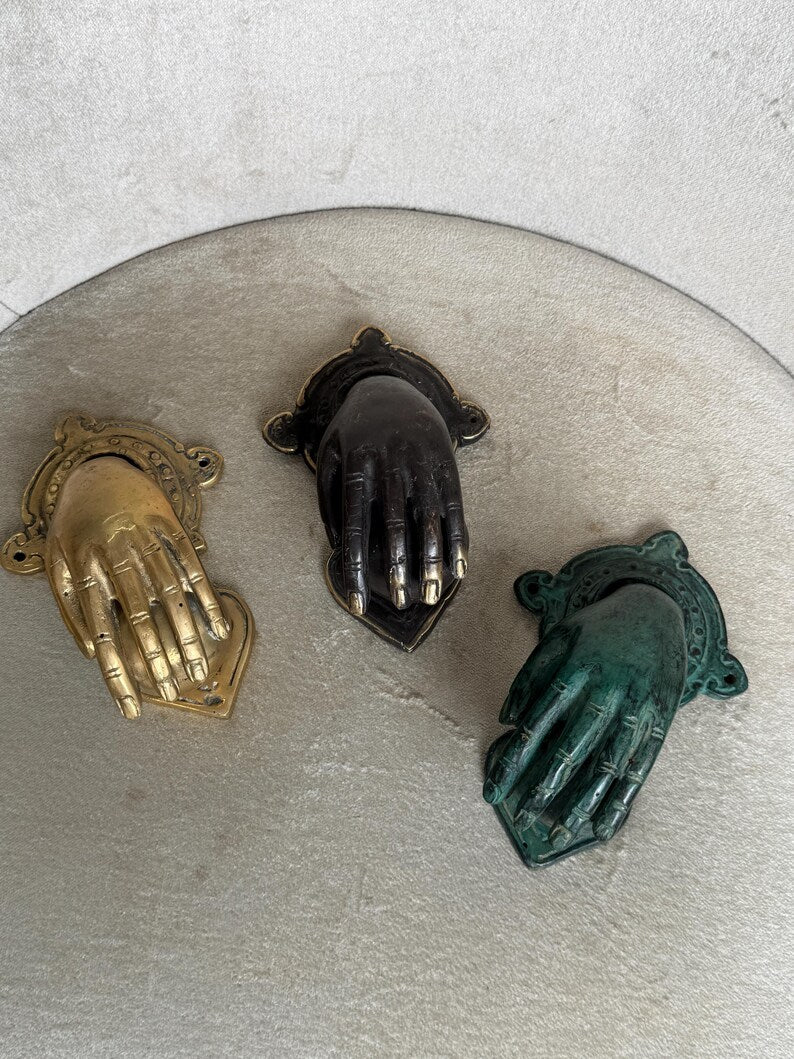 Hand Brass Door Knocker