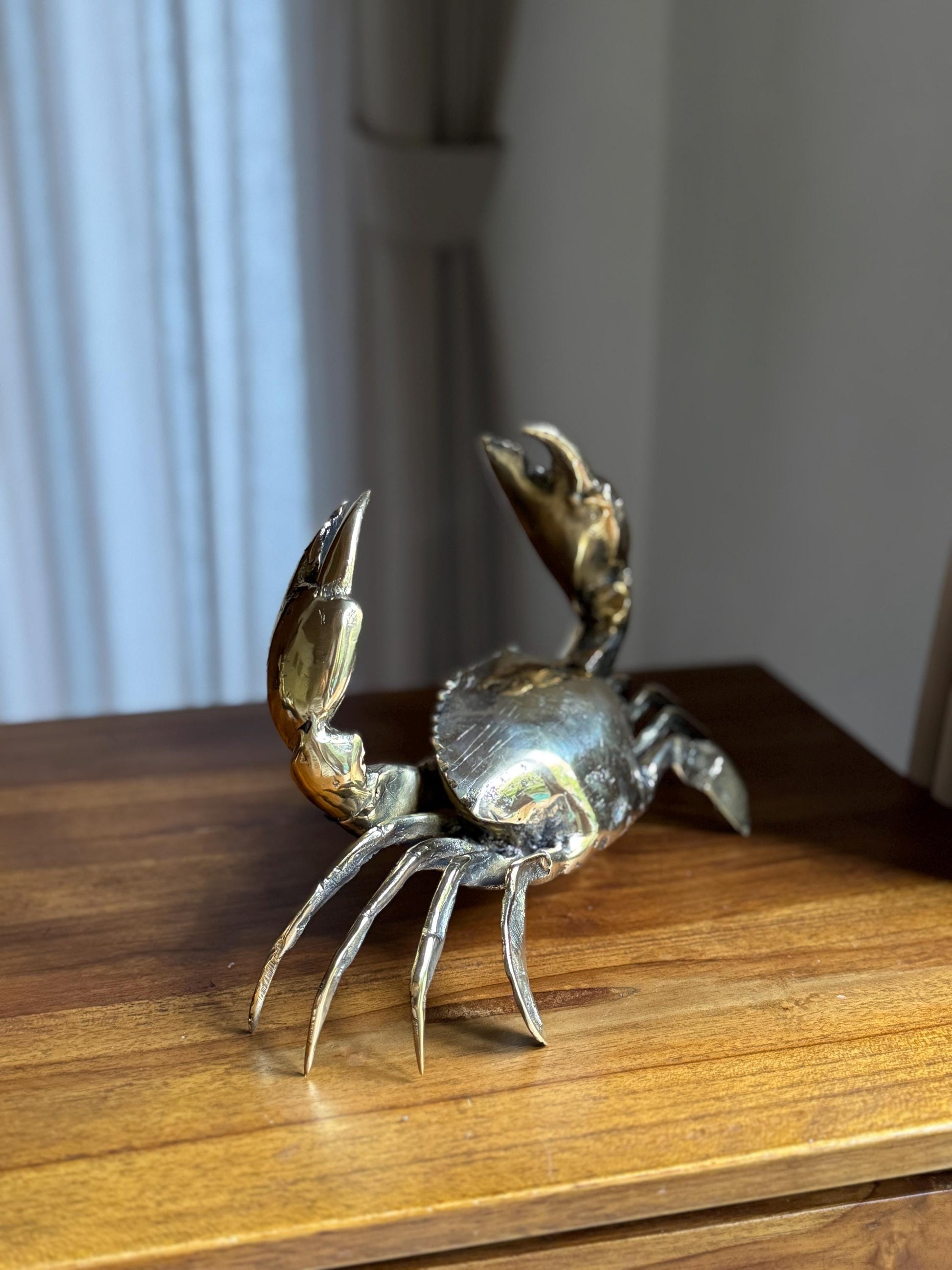 Brass Crab Figurine