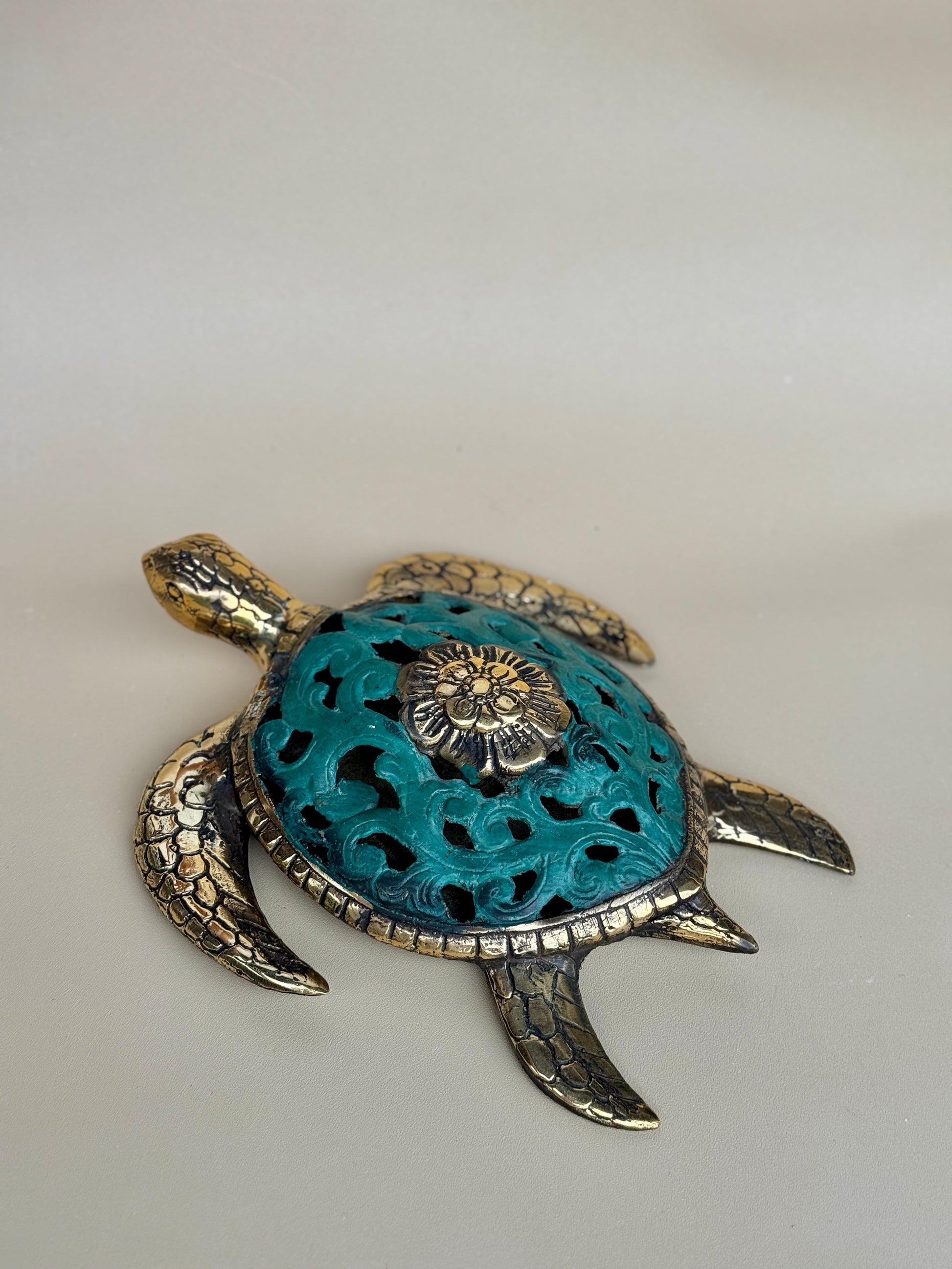 Brass Sea Turtle Statues