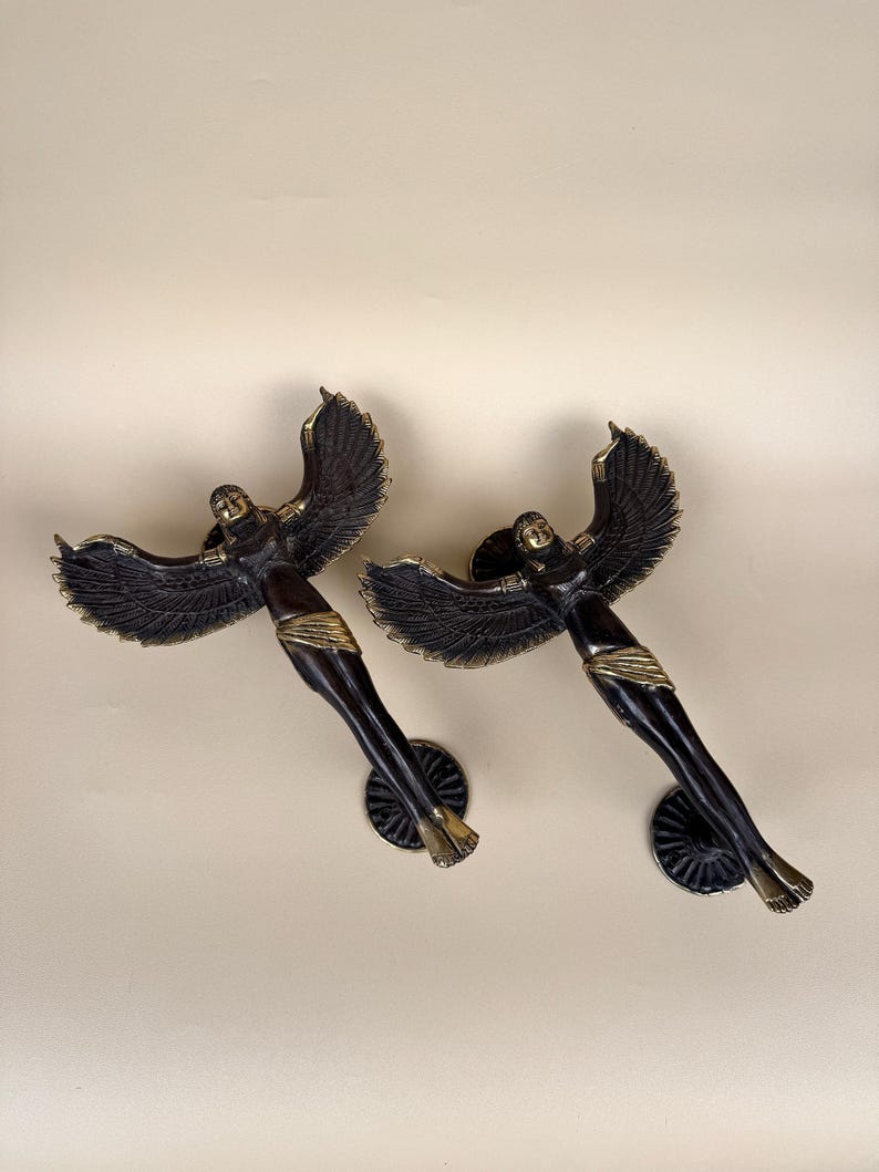 Vintage Winged Angel Door Handle