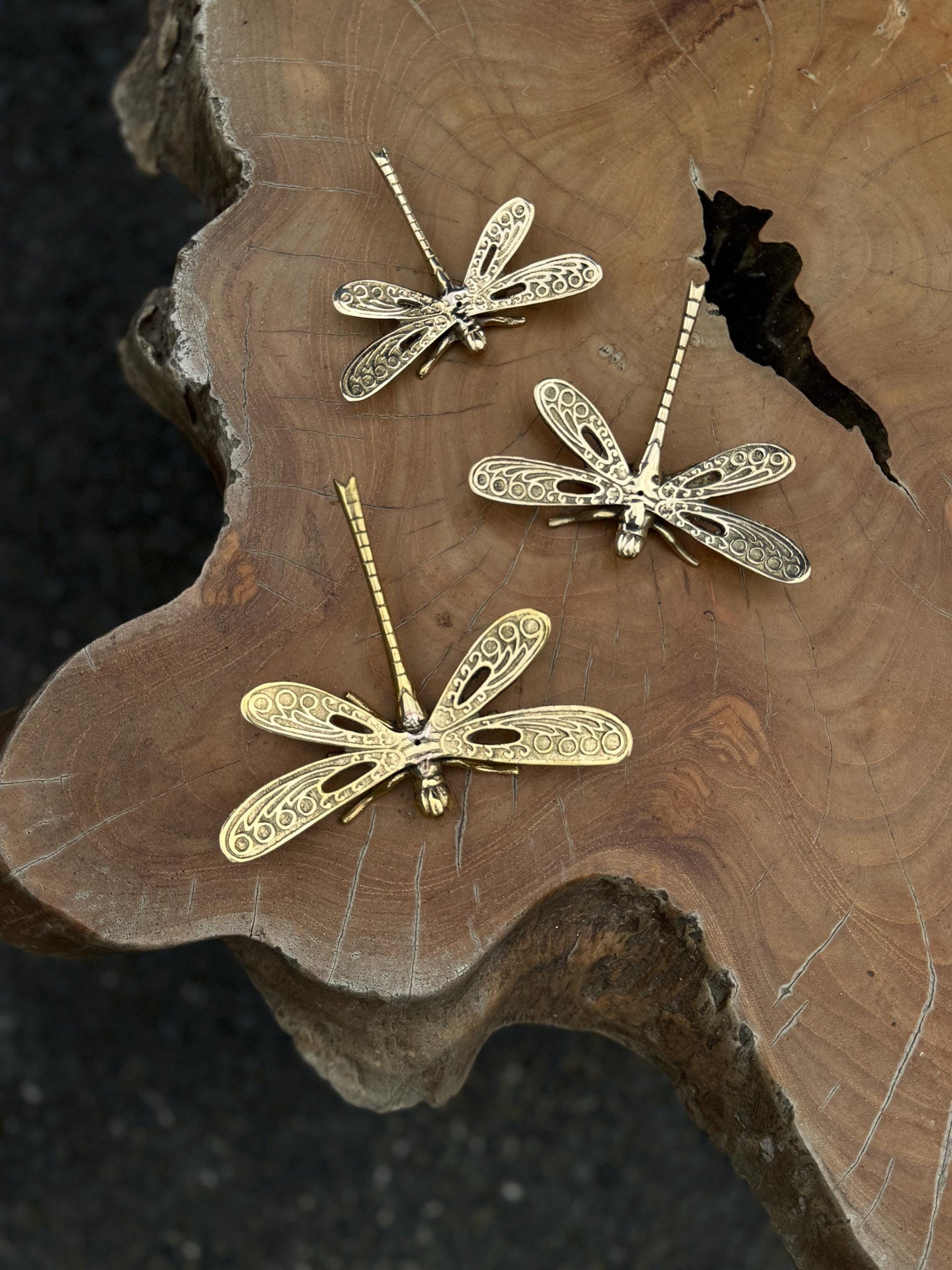 Brass Dragonfly Sculptures