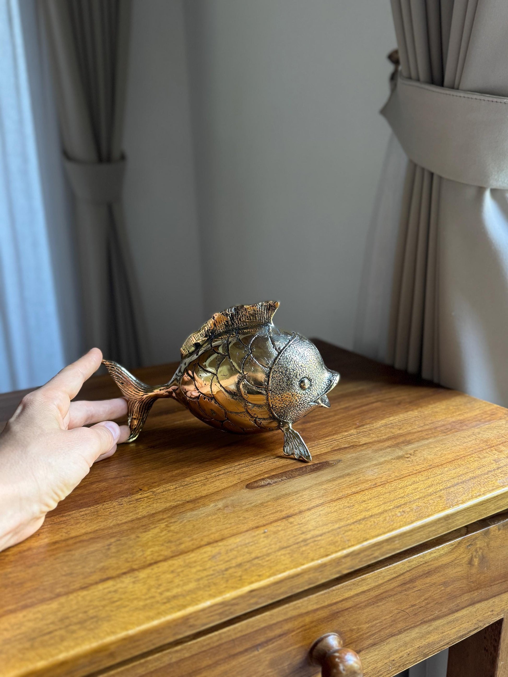 Brass Goldfish Figurine
