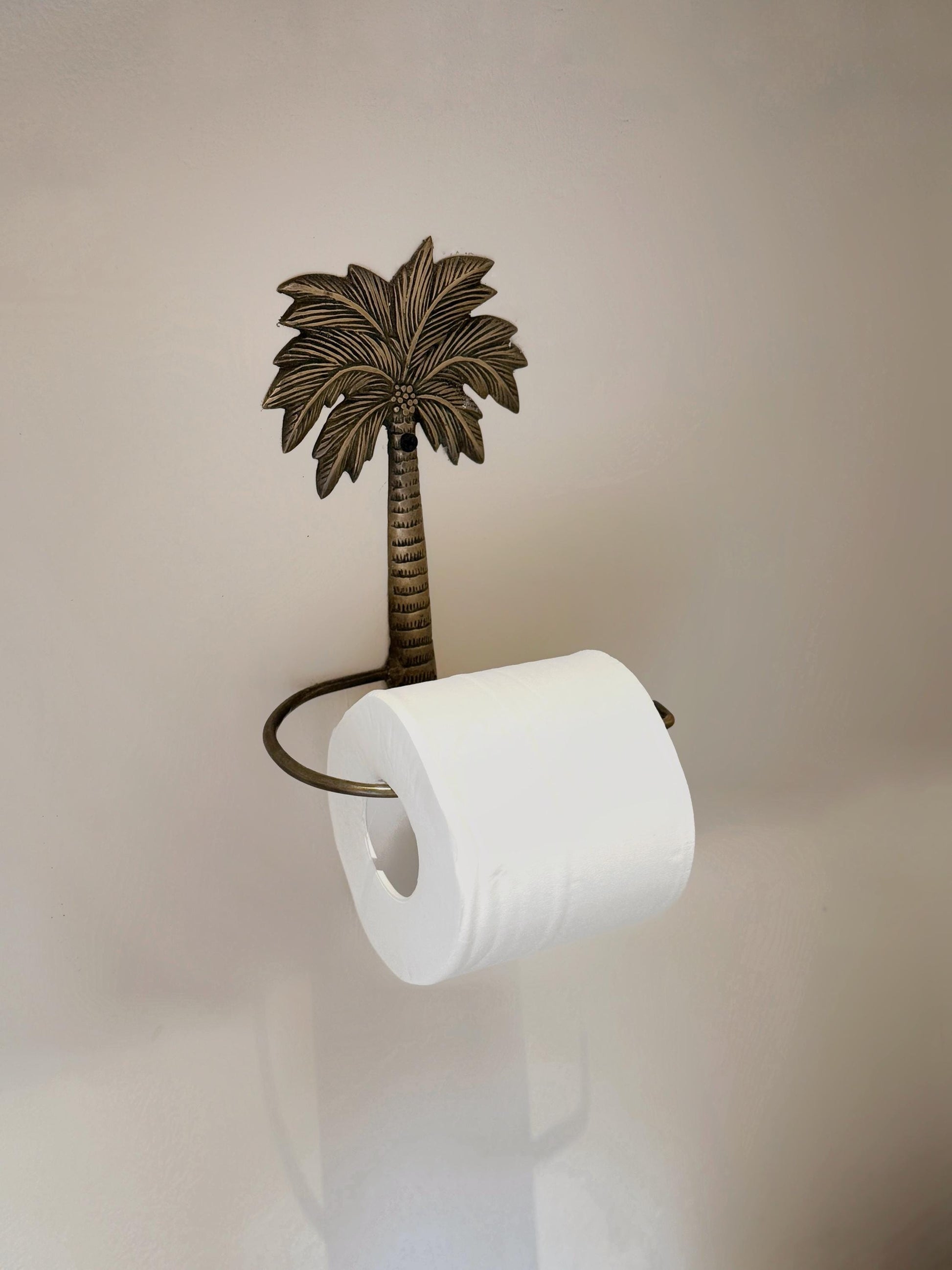 Vintage Brass Toilet Paper Holder