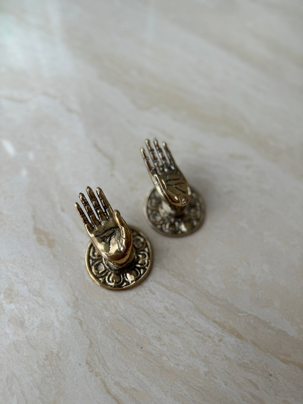 Brass Hand Mudra Hooks