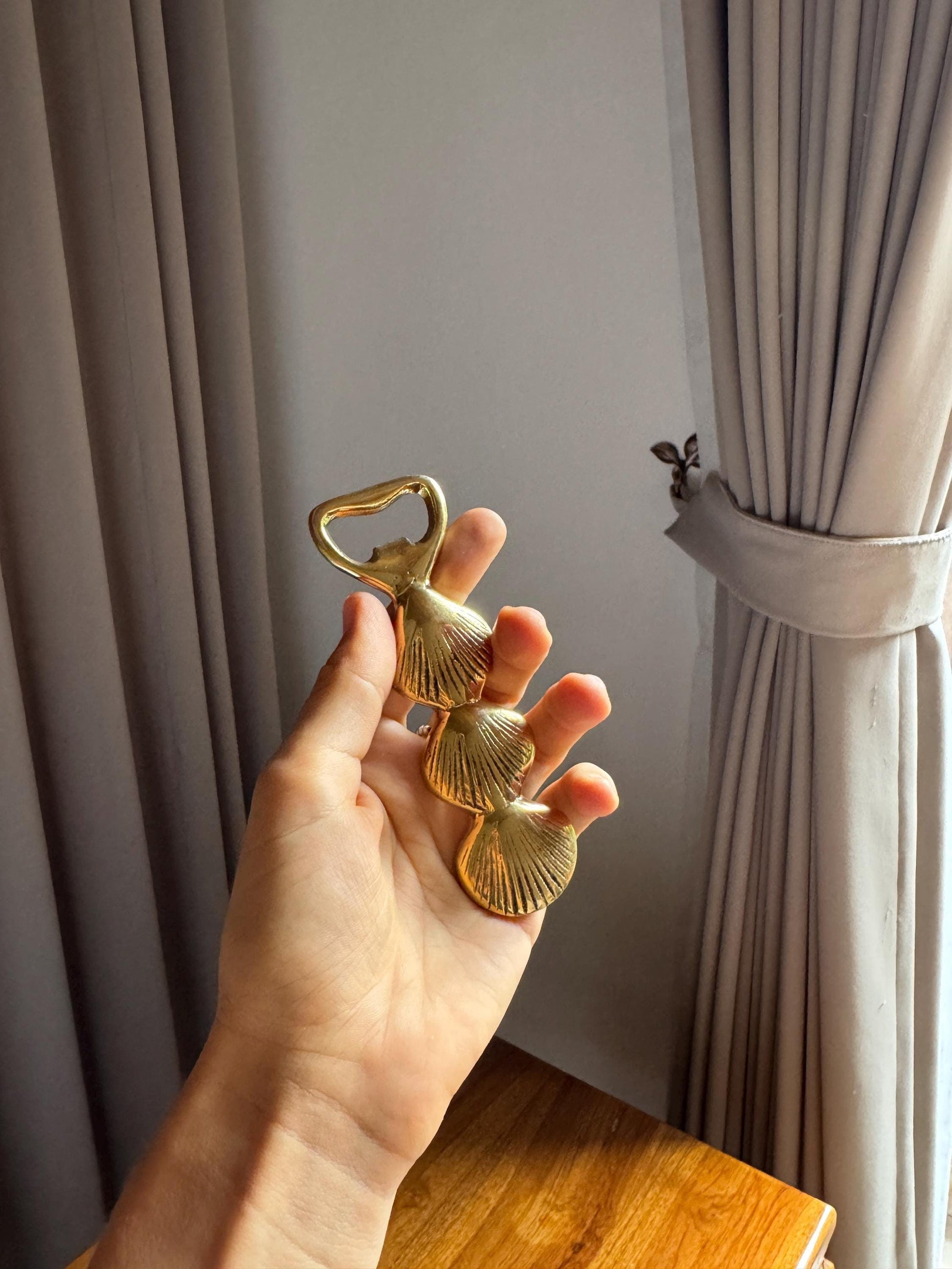 Brass Seashell Bottle Opener