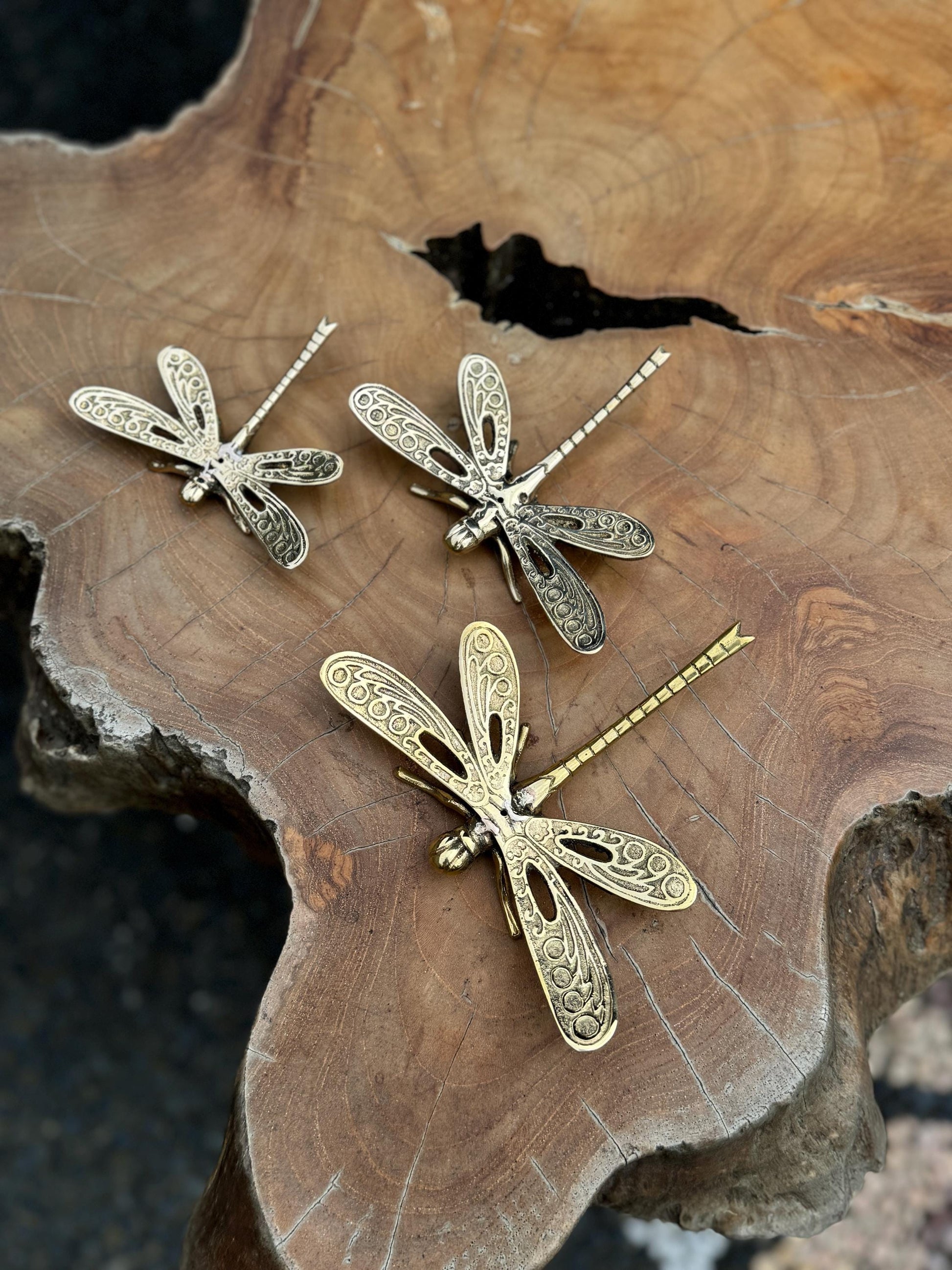 Brass Dragonfly Sculptures