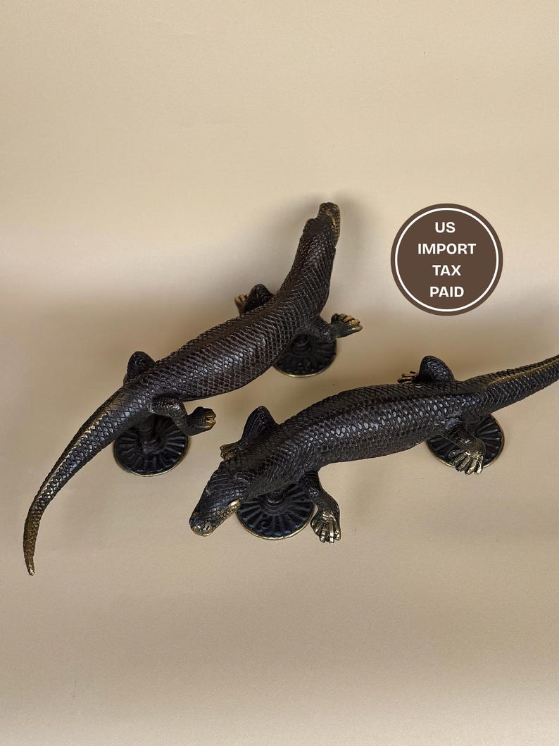 Vintage Gecko Door Handle