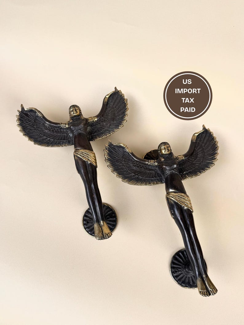 Vintage Winged Angel Door Handle