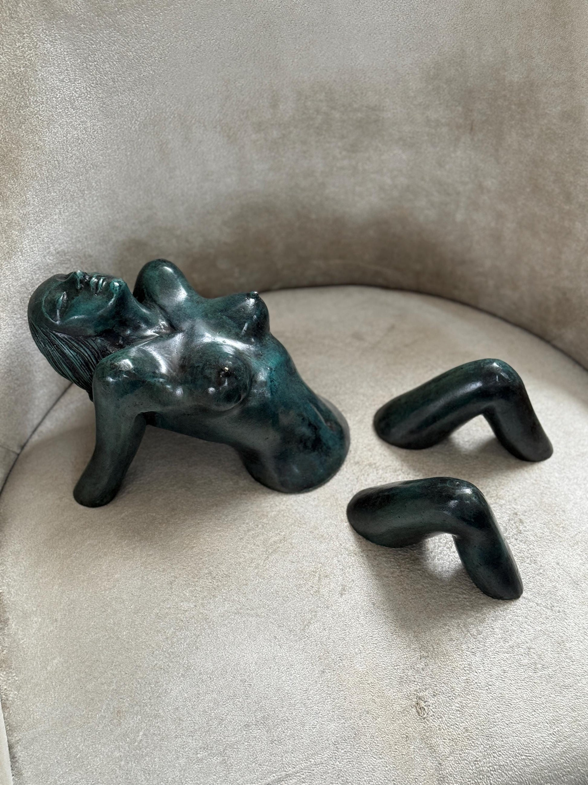 Bronze Female Torso Sculpture