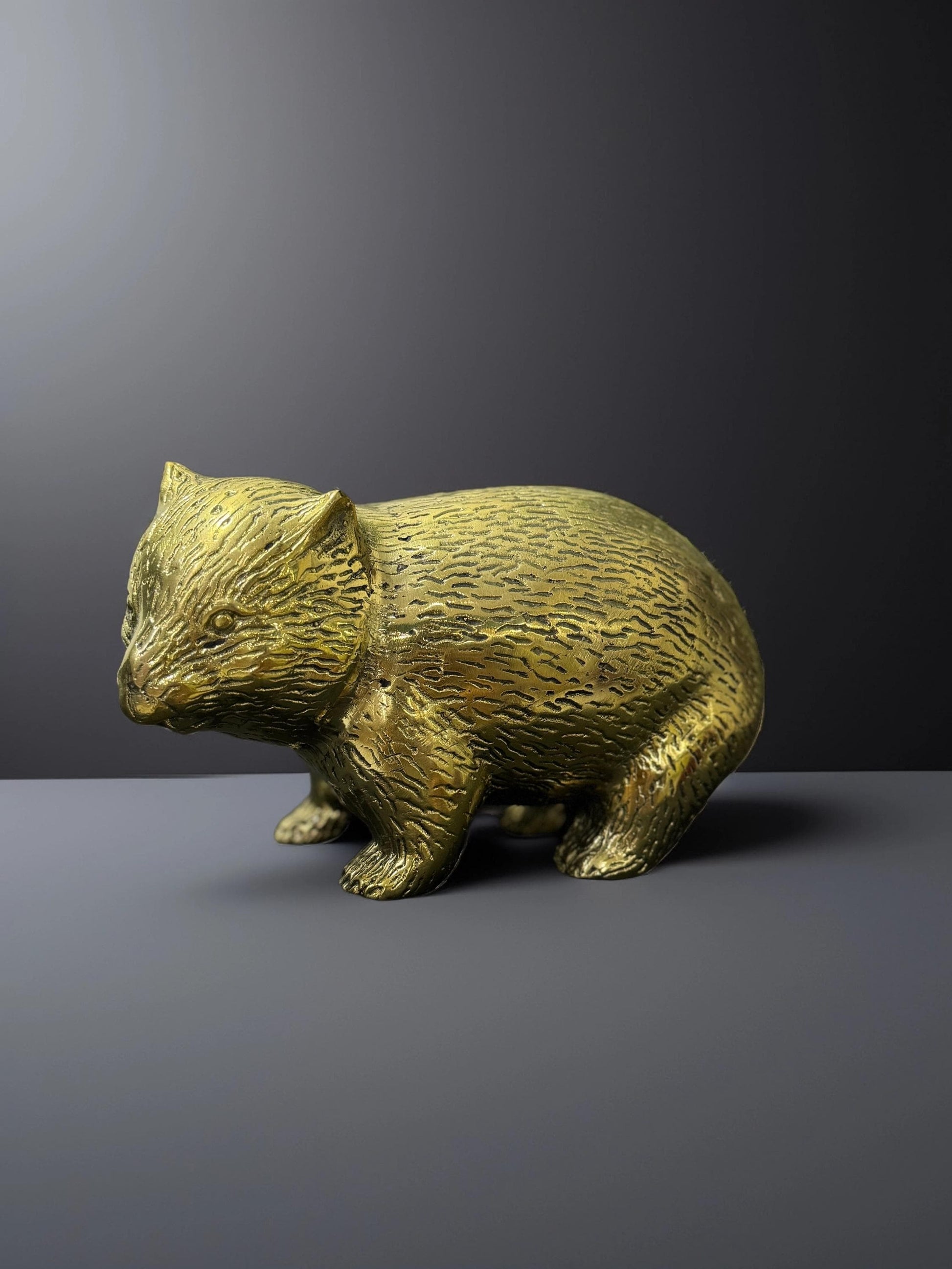 Handcrafted Brass Cub Baby Bear