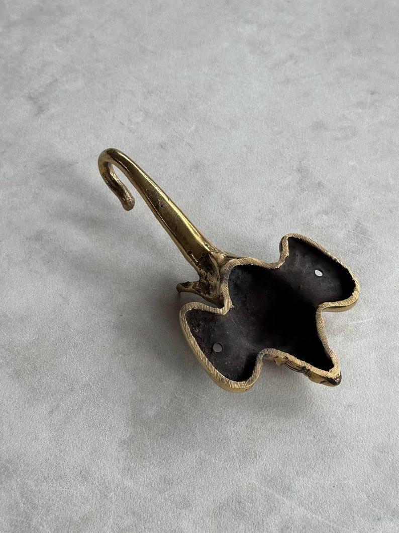 Ganesha Brass Wall Hook - Indian Style Decor