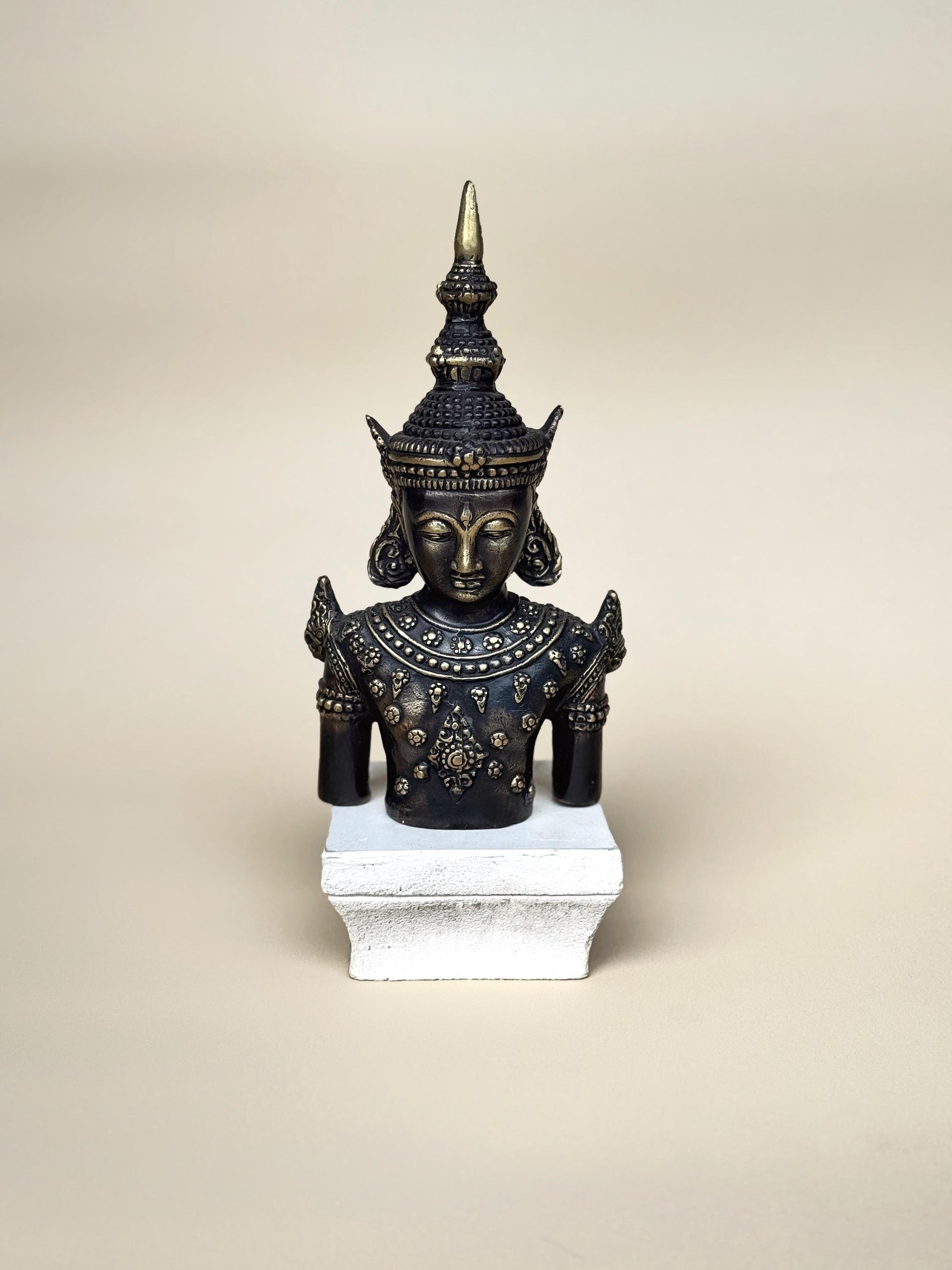Brass Buddha Head Statue