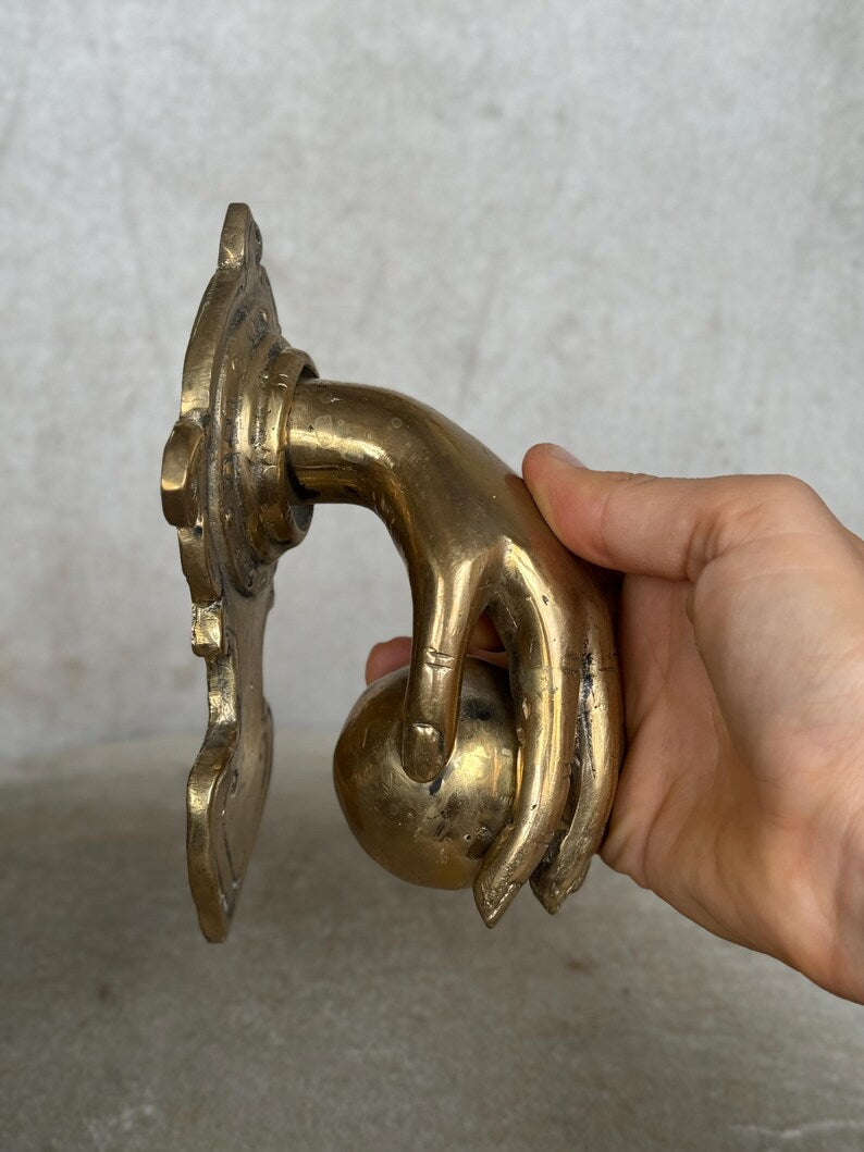Hand Brass Door Knocker