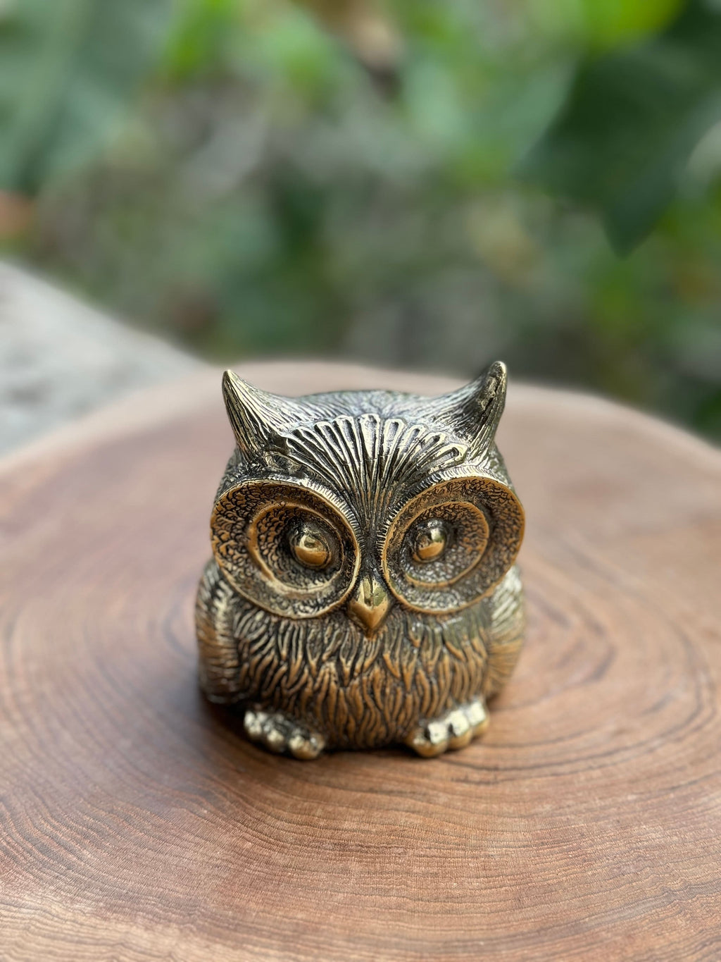 Brass Owl Statue