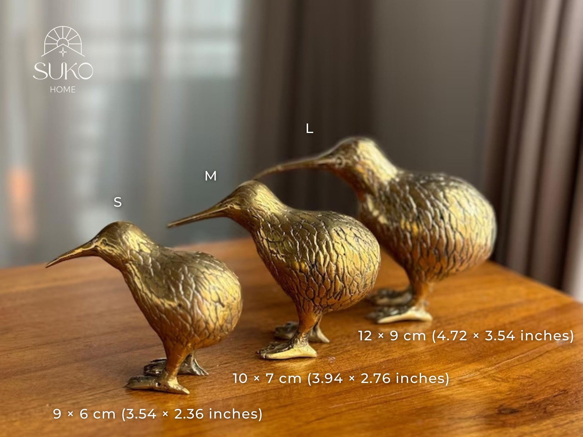 Bali Small brass kiwi bird statue – Vintage Decor