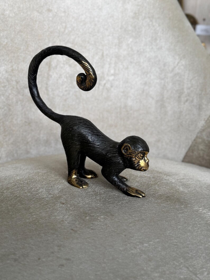 Monkey Figurine In Black