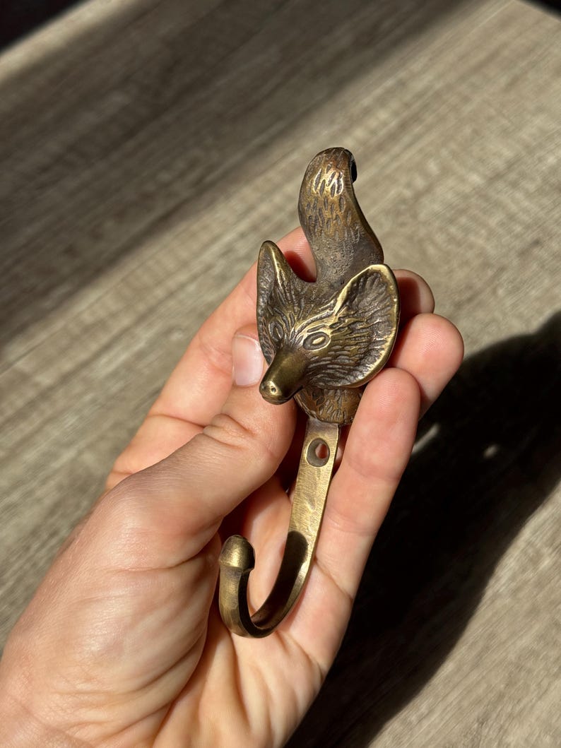 Antique Fox Wall Hook