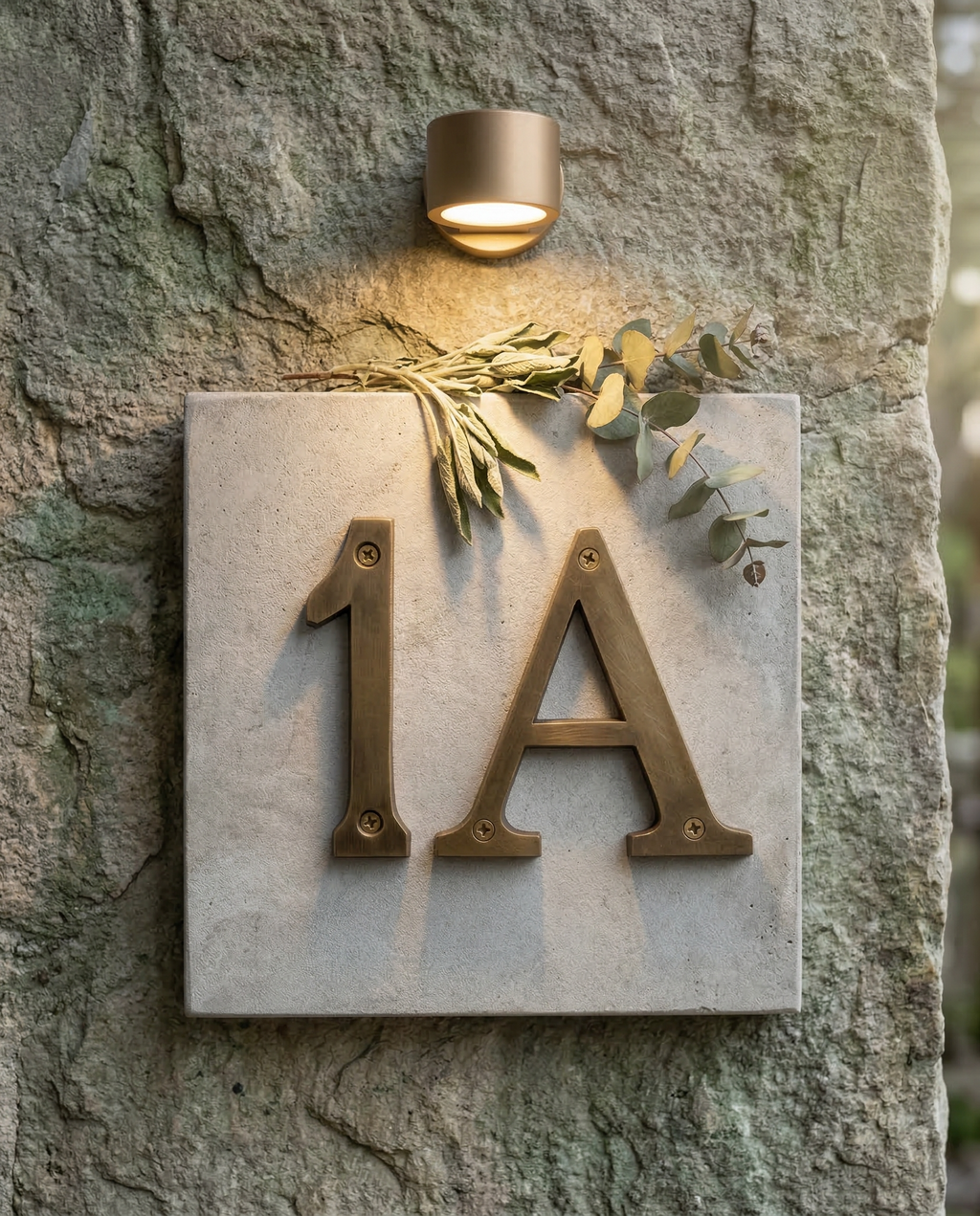 Brass House Numbers – Modern Door Address Letters