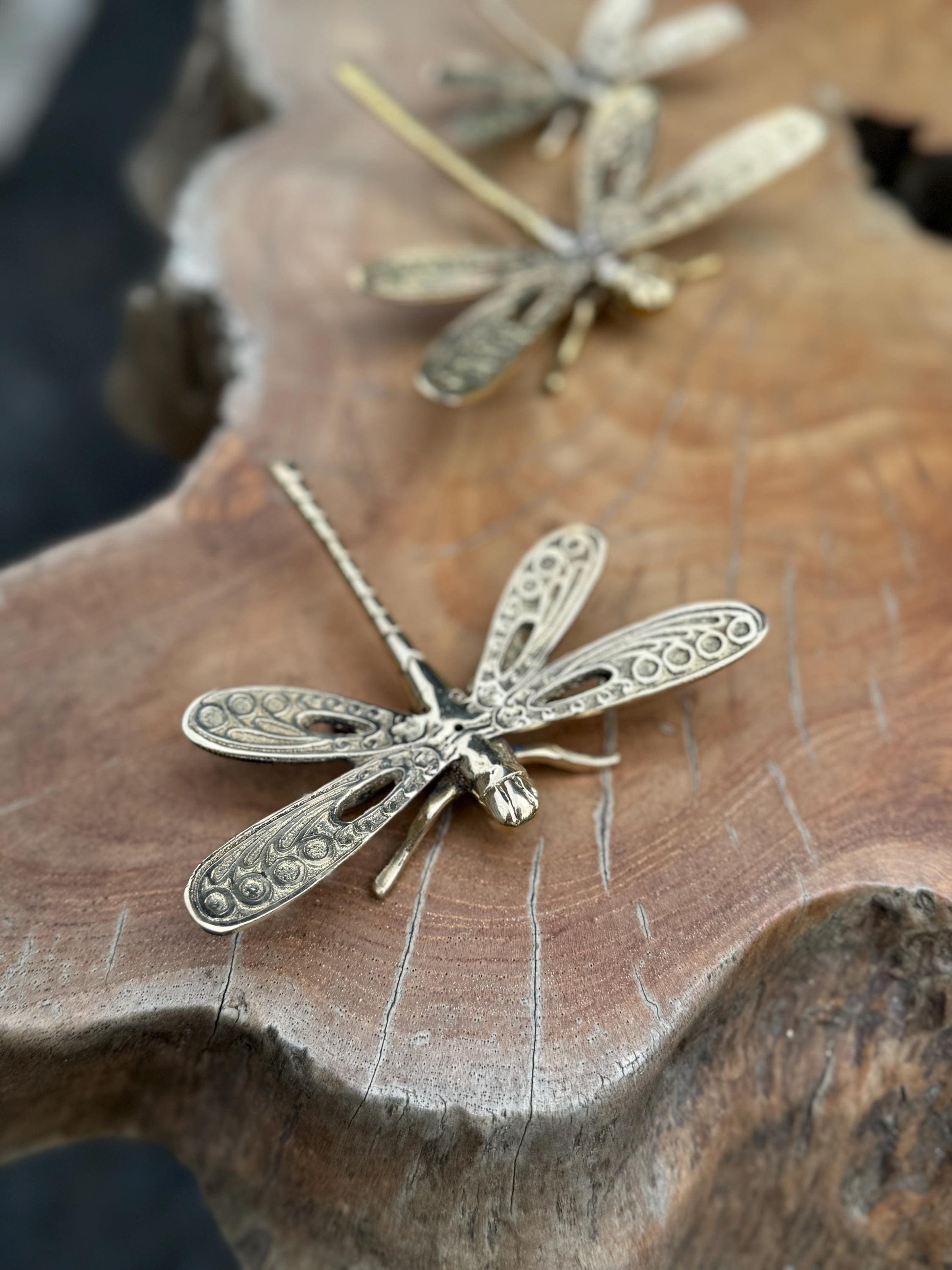 Brass Dragonfly Sculptures
