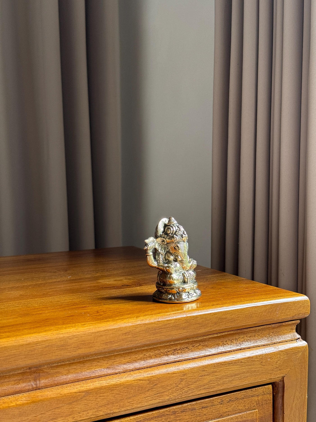 Brass Ganesha Statue Set