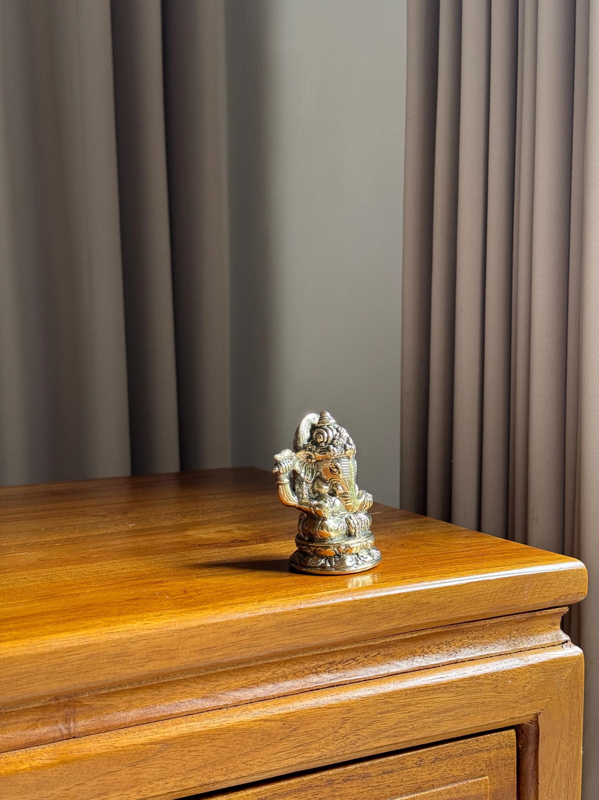 Brass Ganesha Statue Set