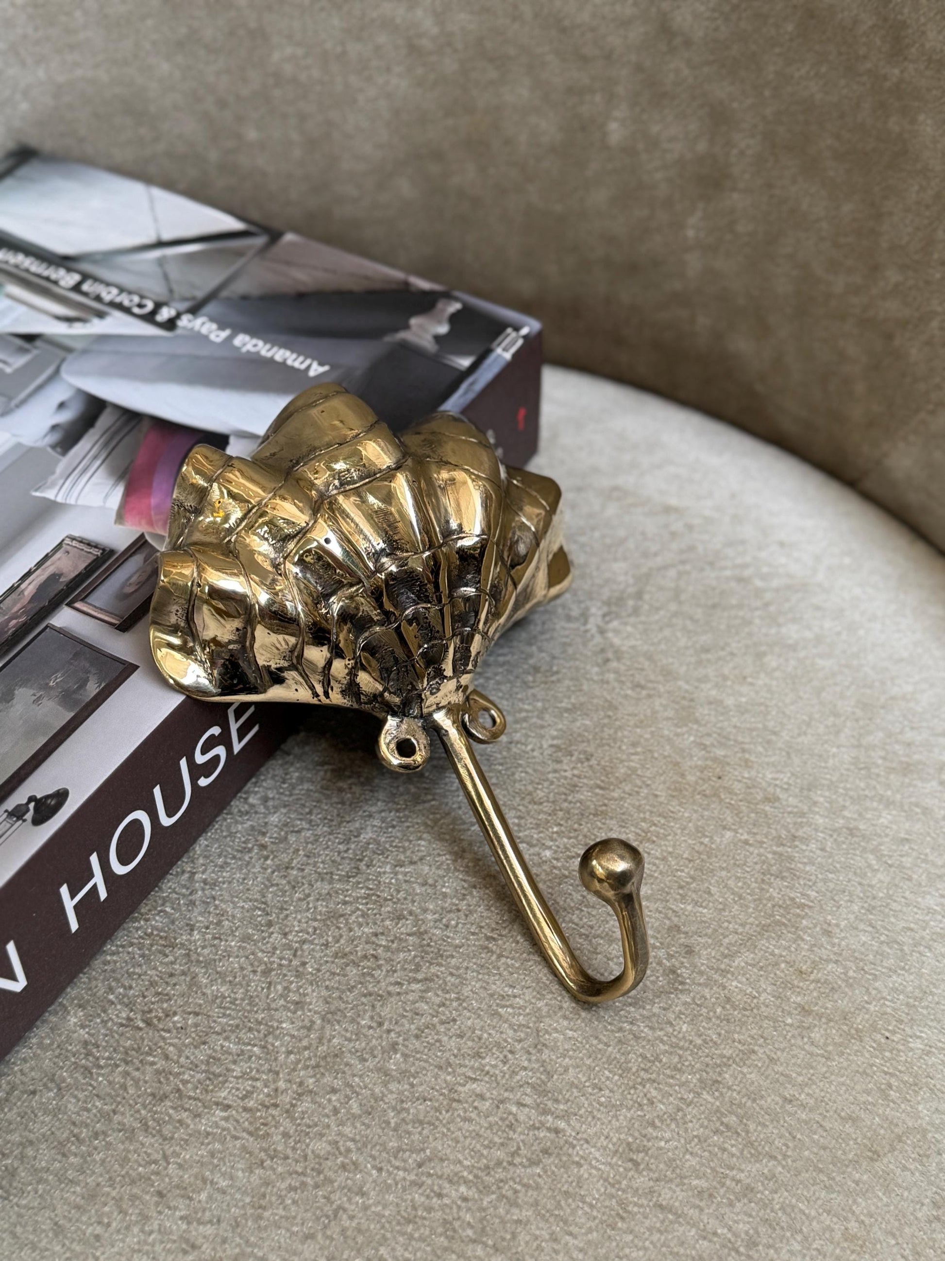 Brass Seashell Hook