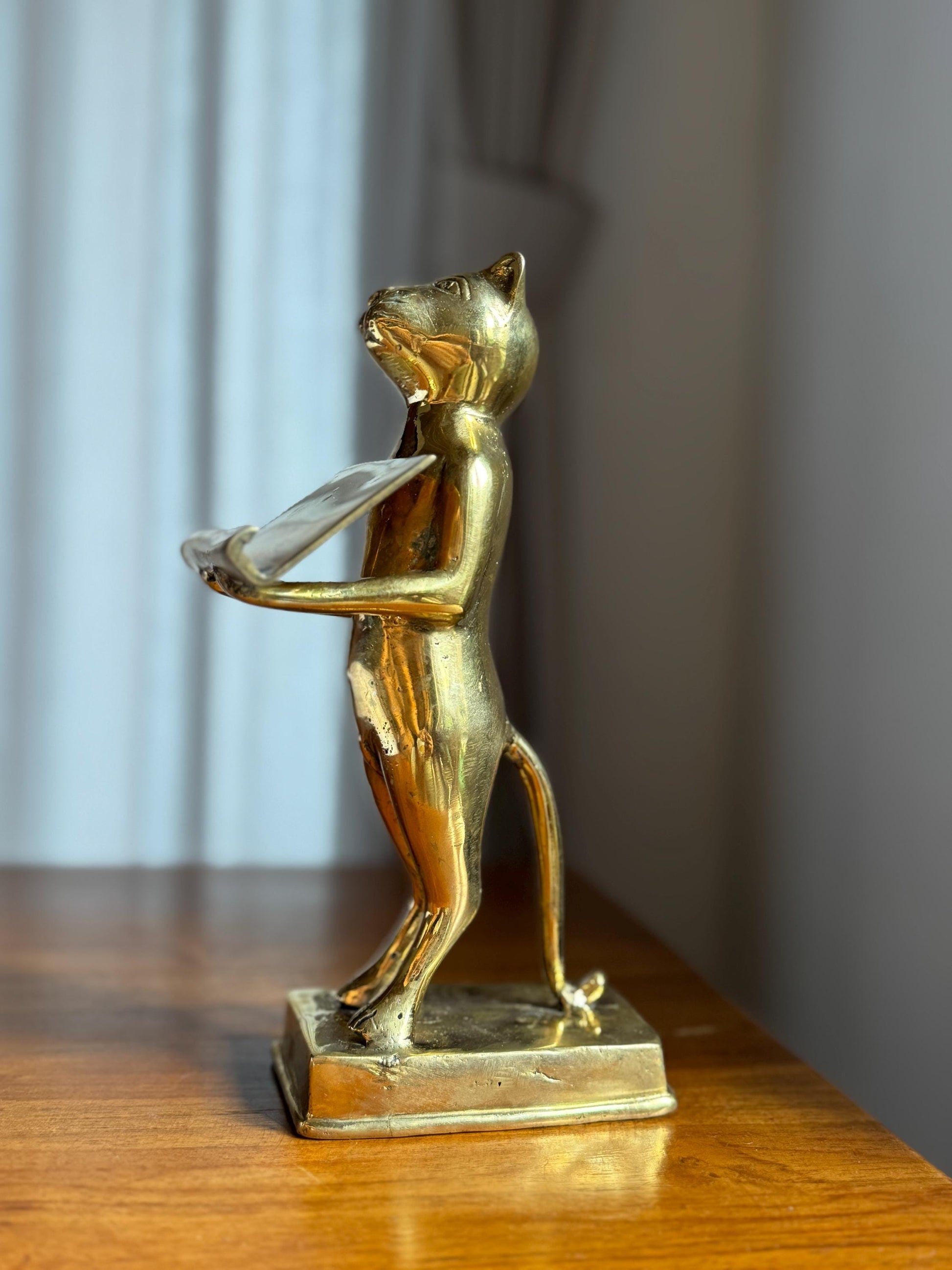 Brass Cat Cardholder