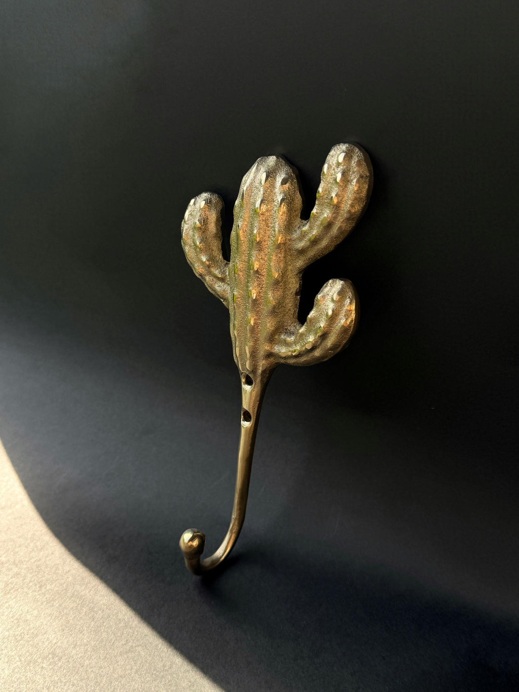 Brass Cactus Wall Hook