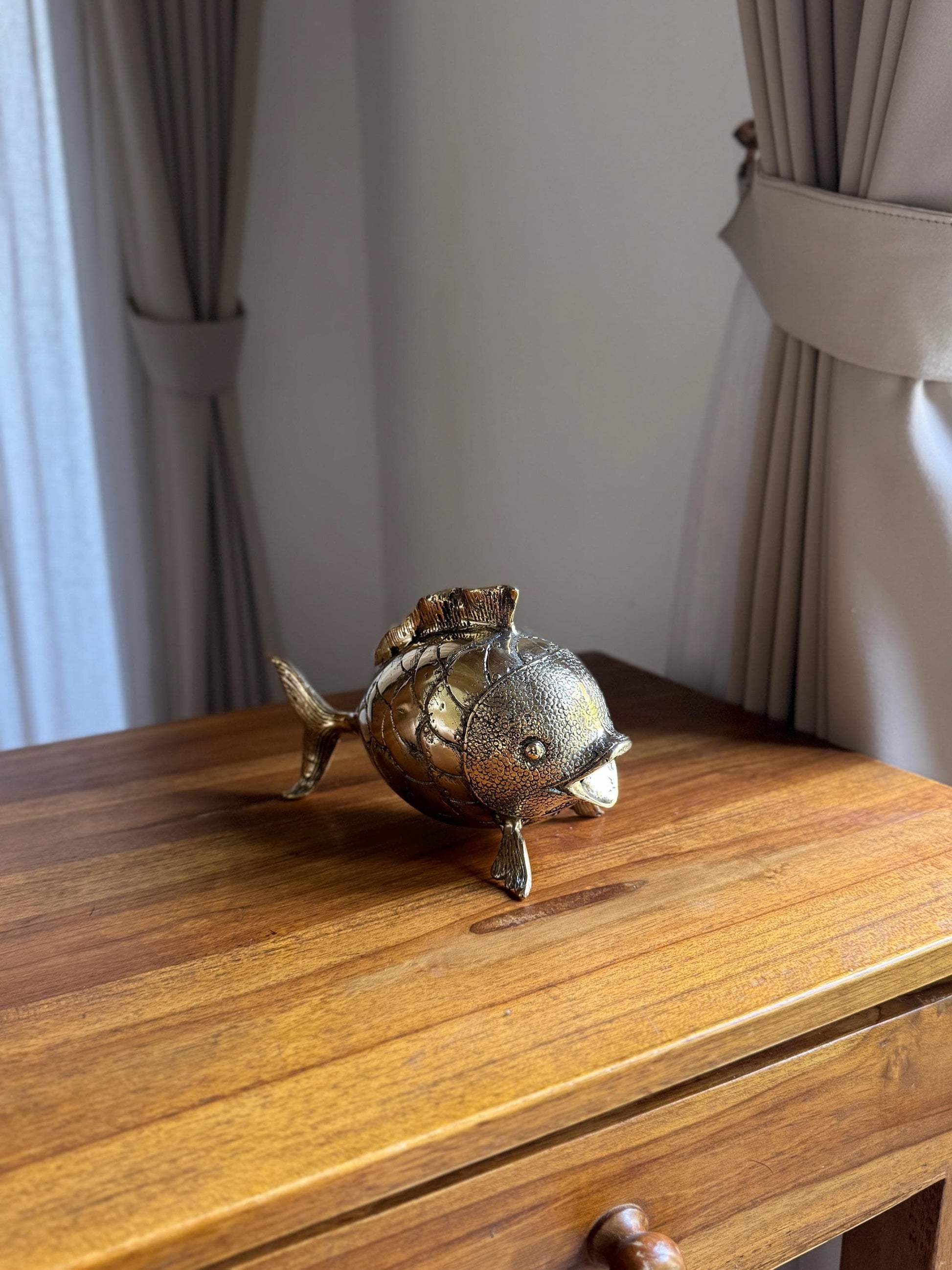 Brass Goldfish Figurine