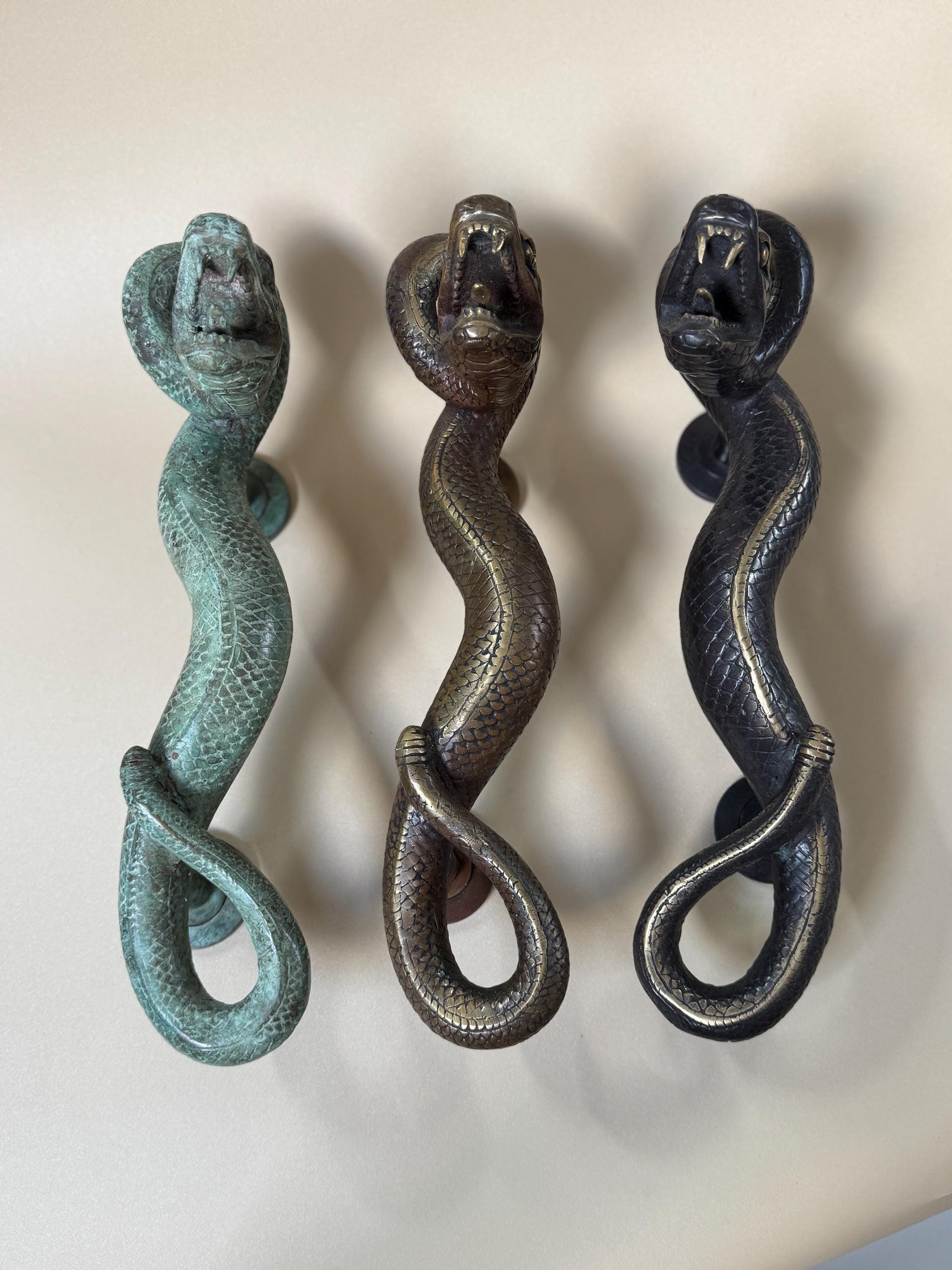 Brass Snake Door Handle