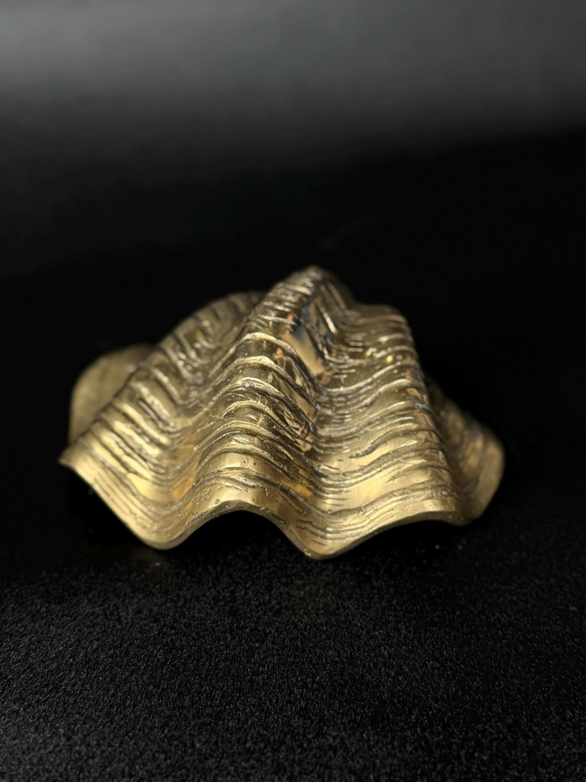 Brass Clam Shell Jewelry Dish