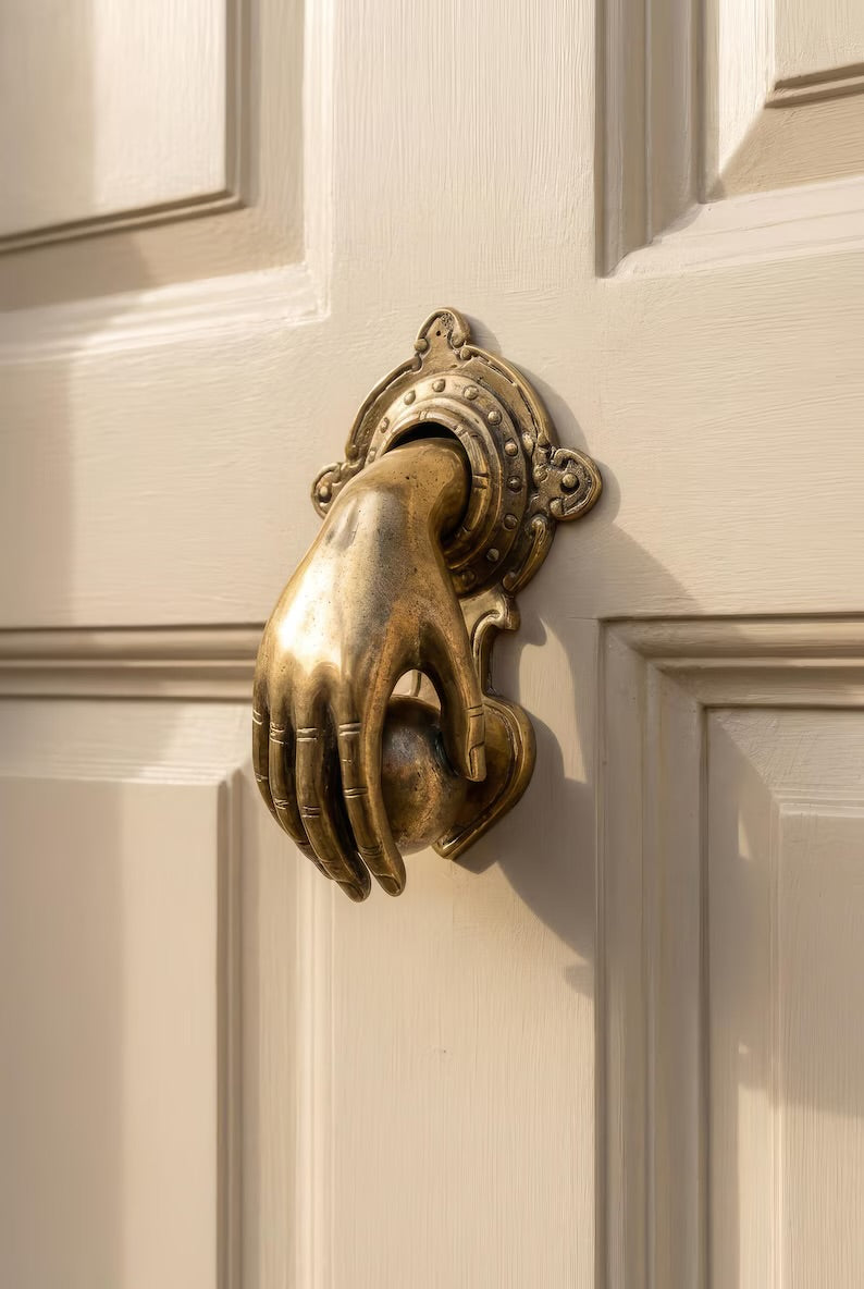 Hand Brass Door Knocker