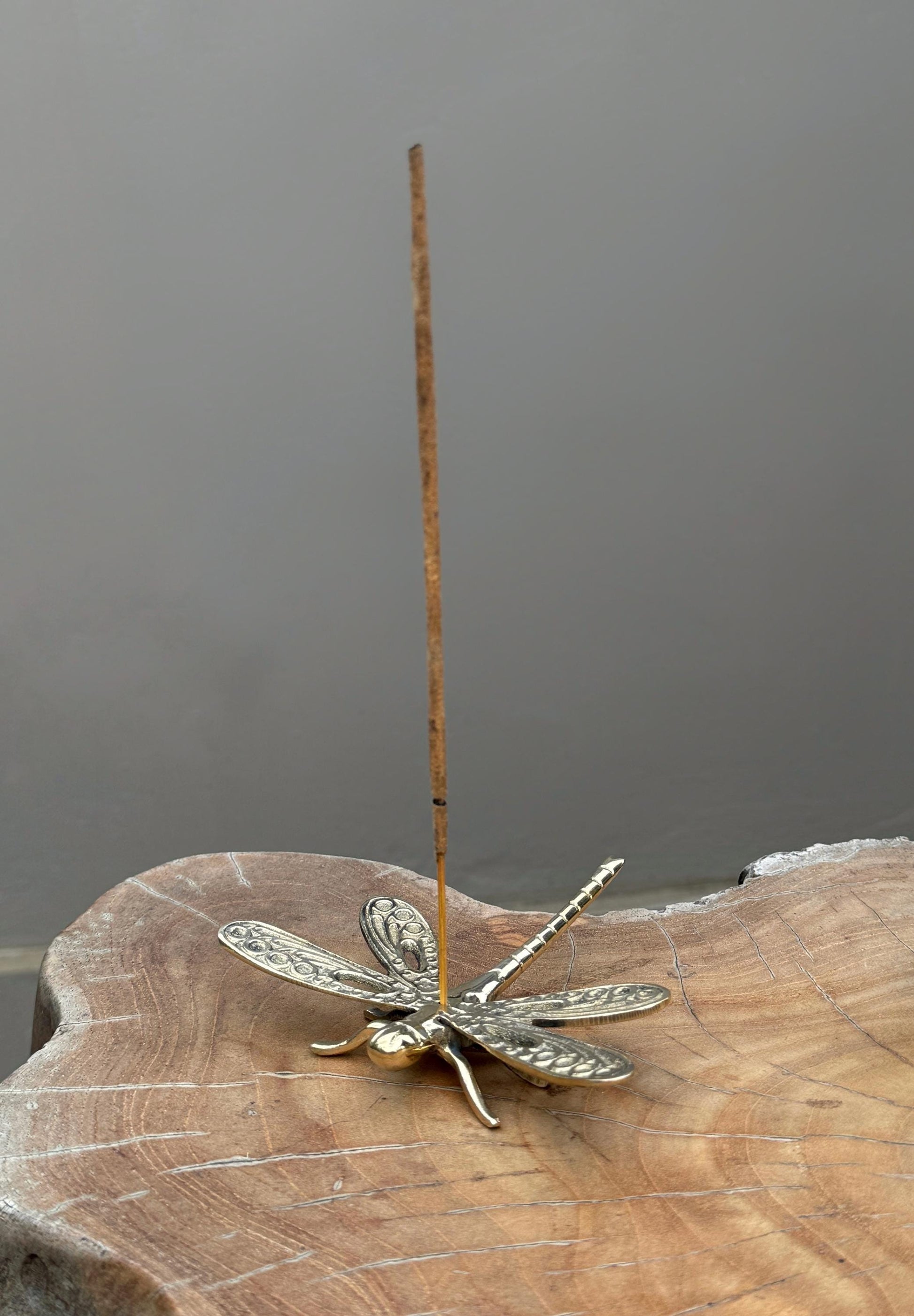 Brass Handcrafted Dragonfly Incense Stick Holder