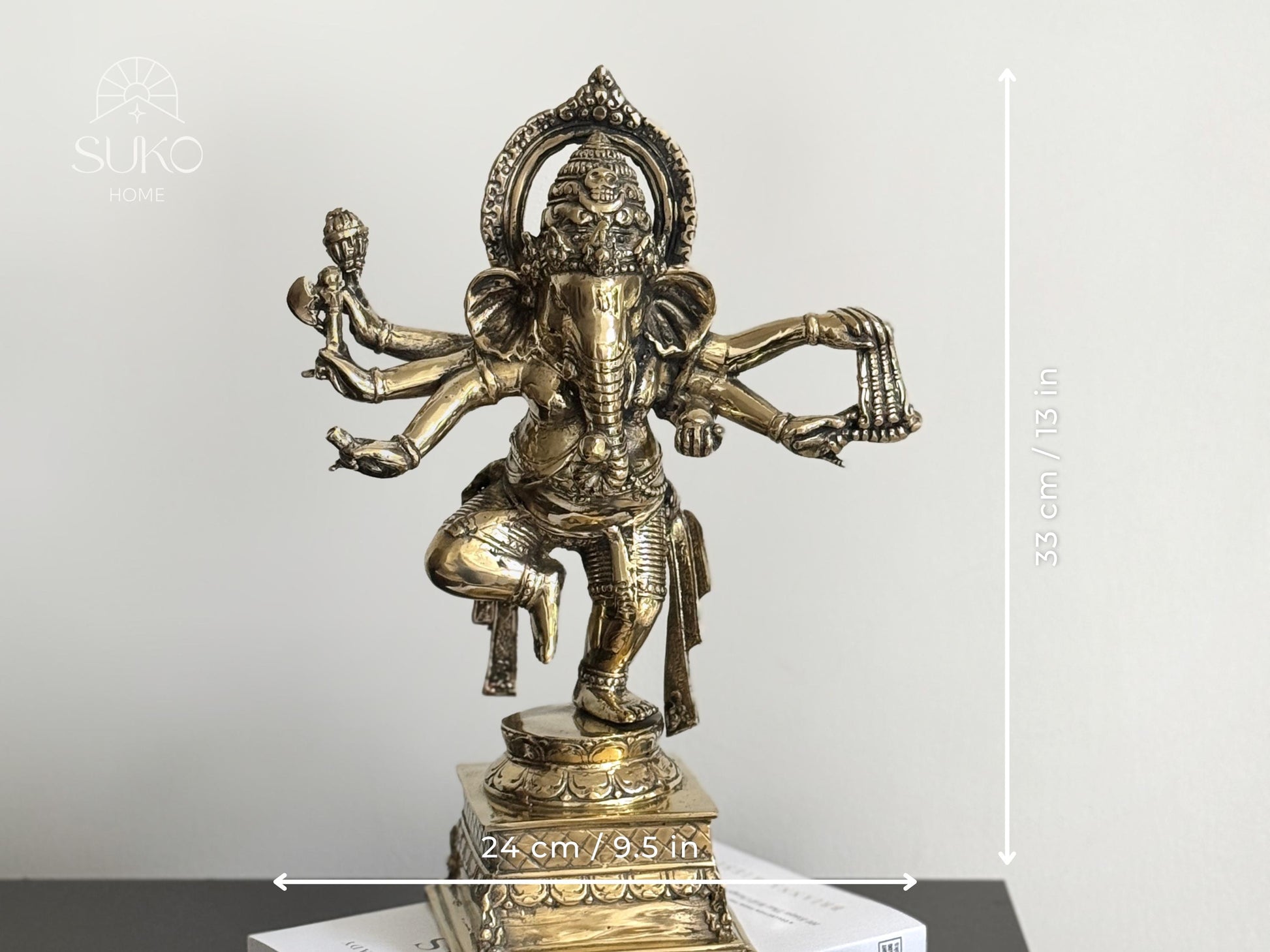 Dancing Ganesha Brass Statue
