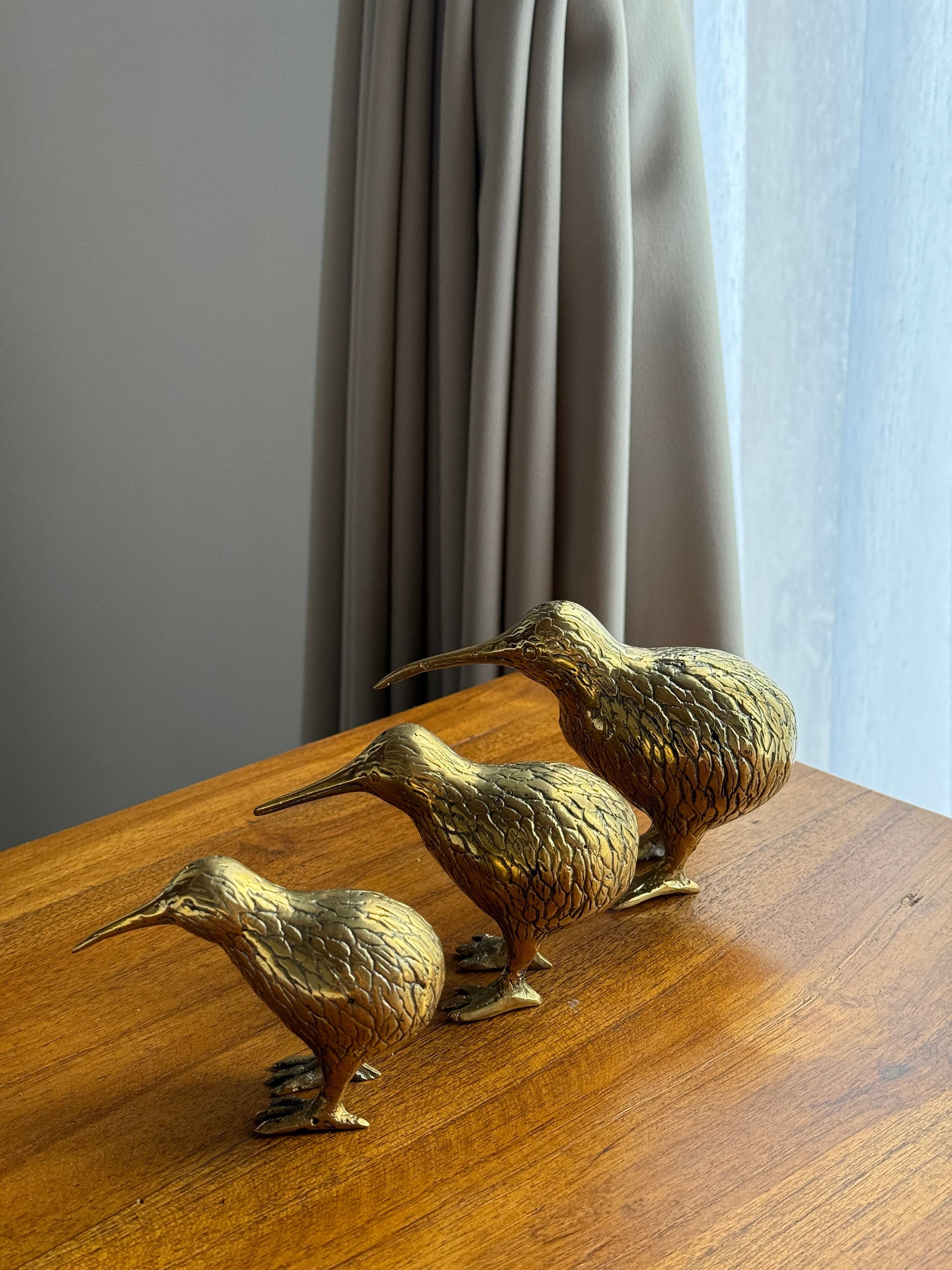 Bali Small brass kiwi bird statue – Vintage Decor