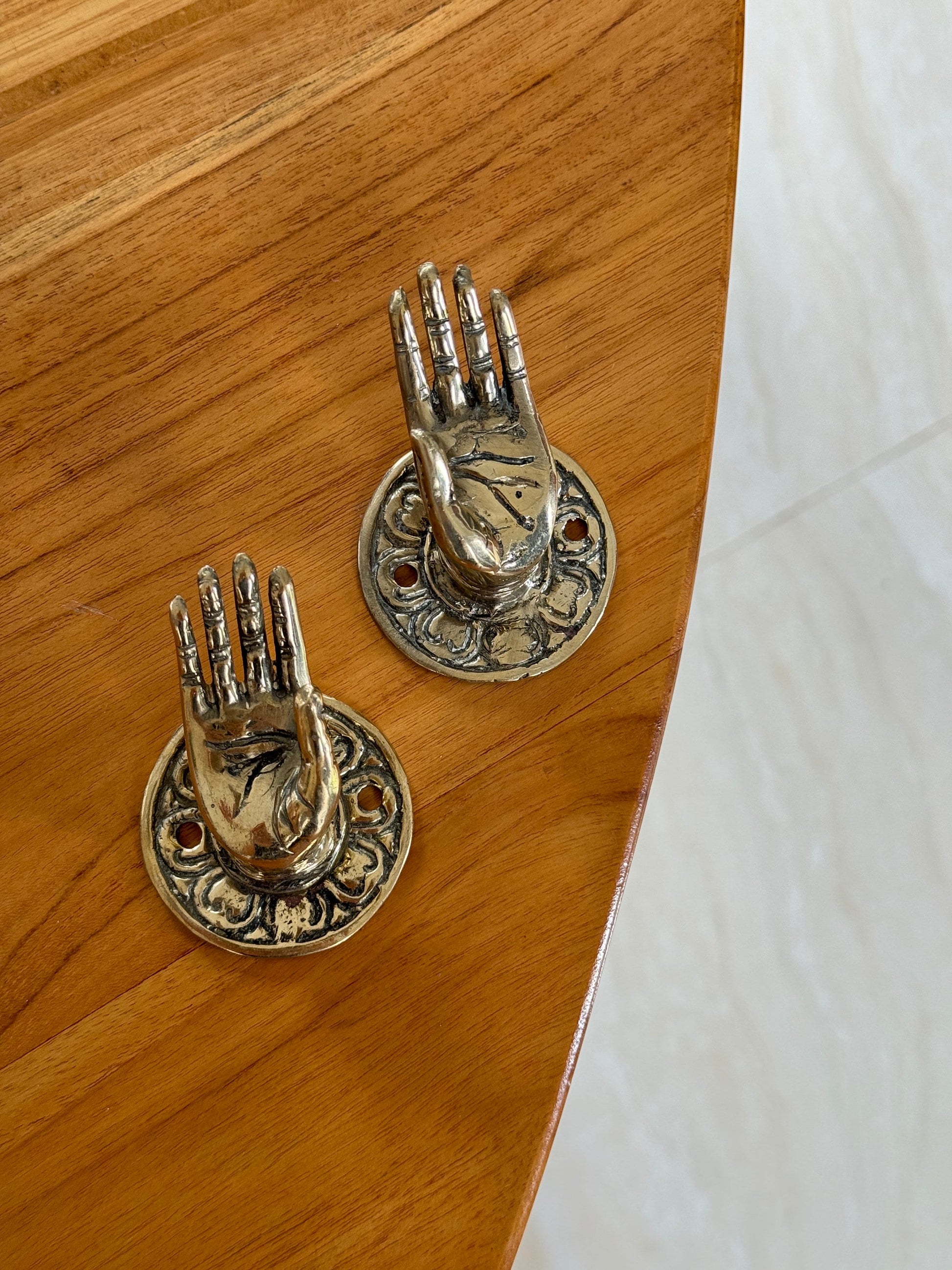 Bali Hooks Bali hand Mudra Knob – Vintage Decor