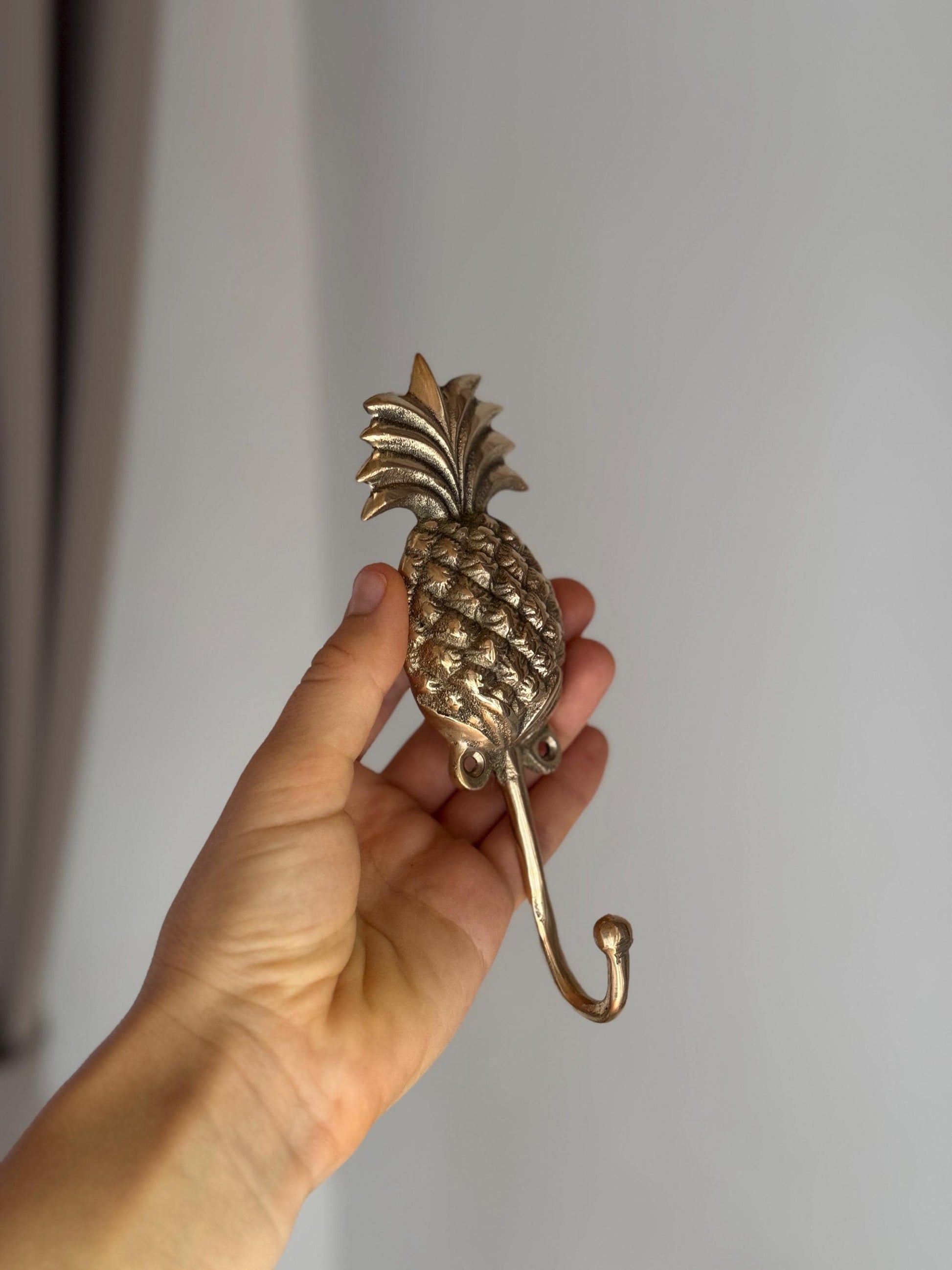 Brass Pineapple Wall Hook