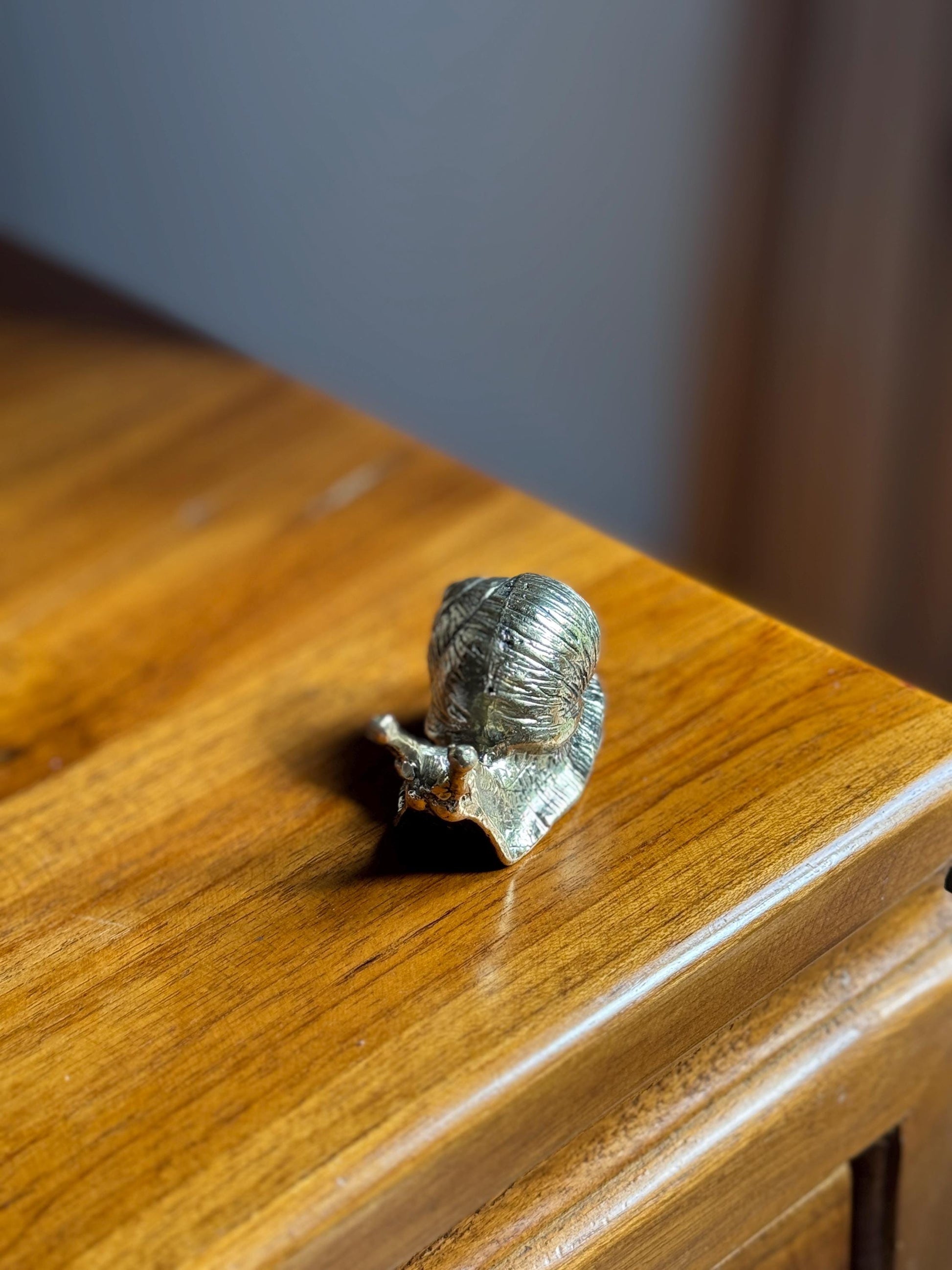 Brass Garden Snails