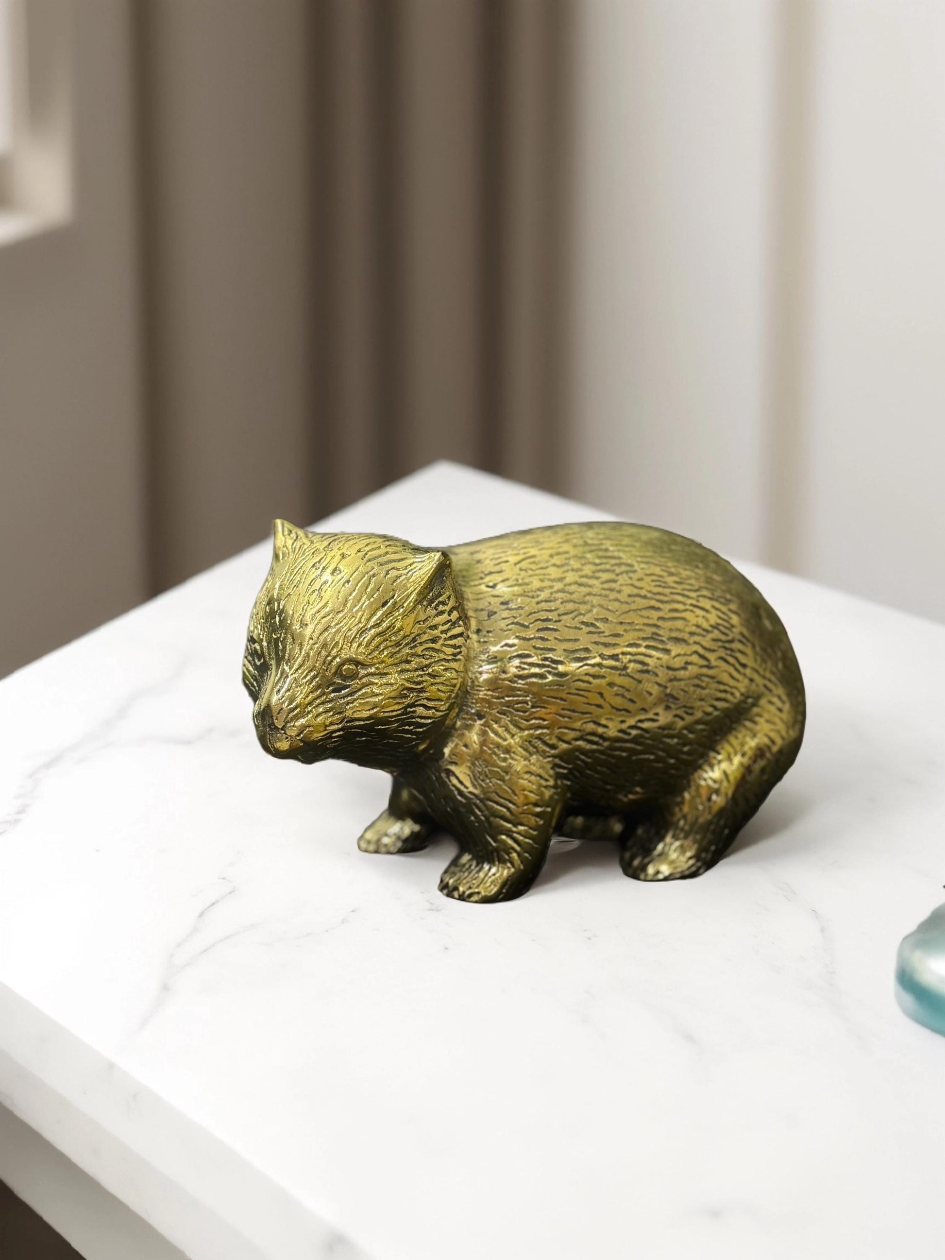 Handcrafted Brass Cub Baby Bear