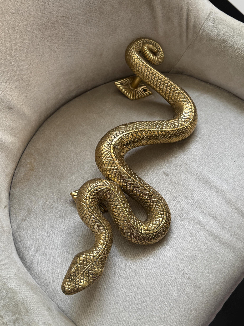 Brass Snake Door Handle