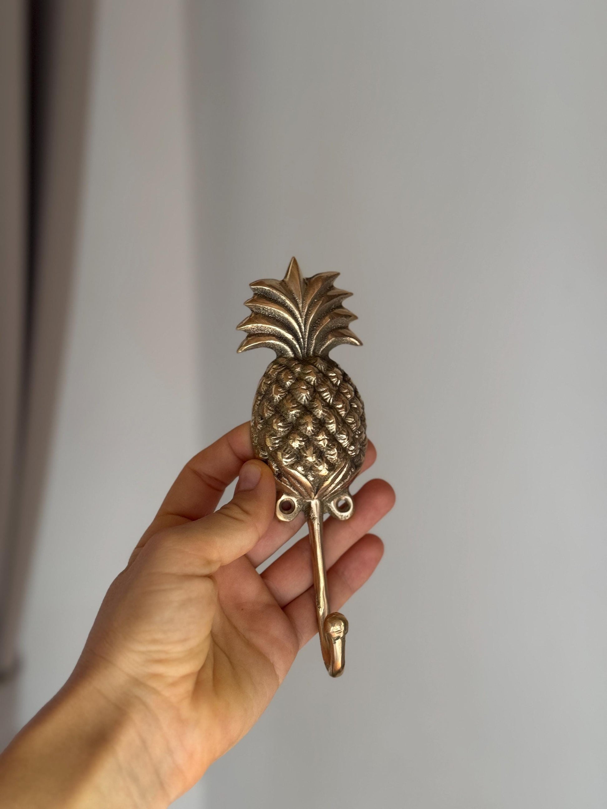 Brass Pineapple Wall Hook