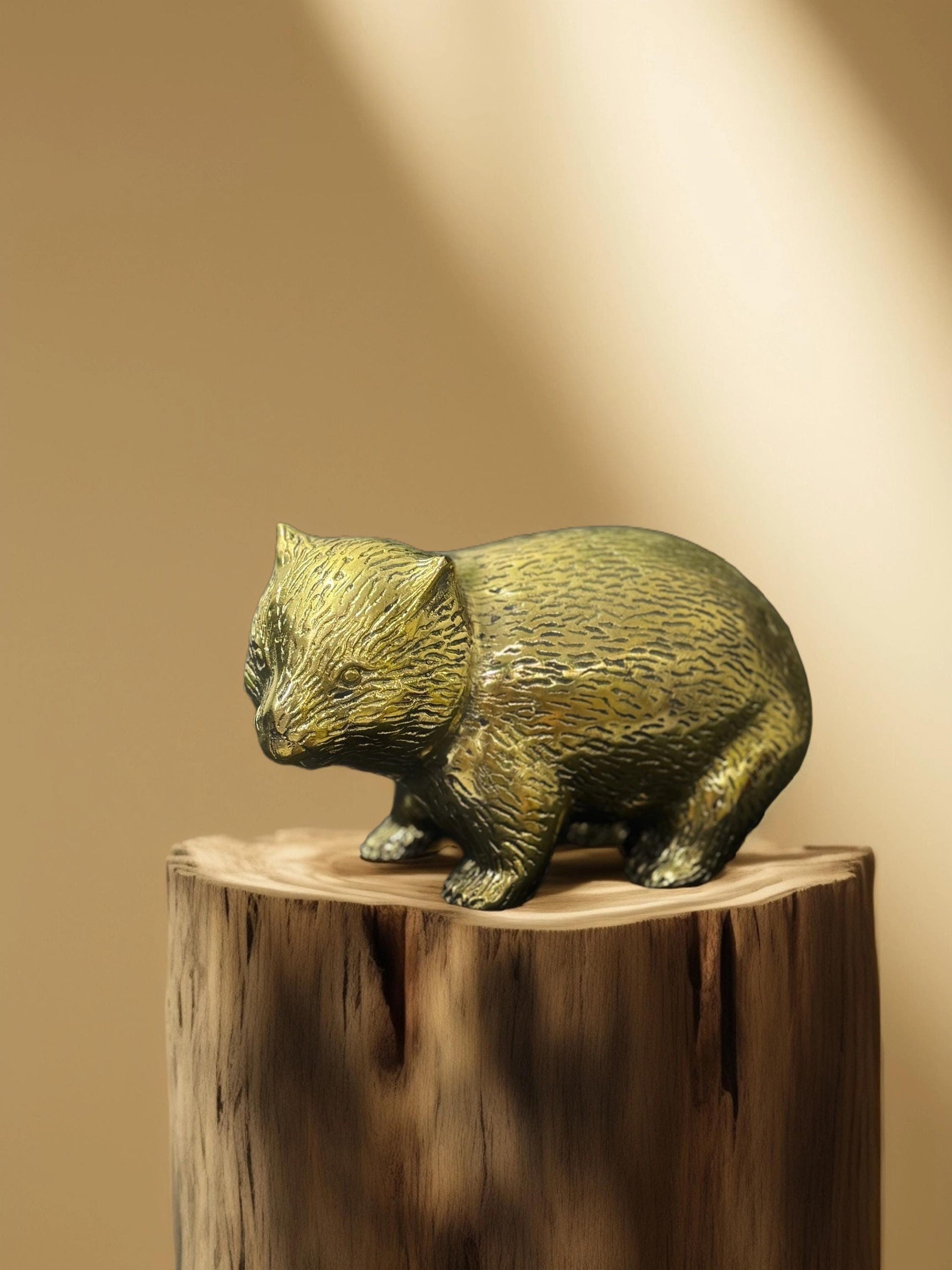 Handcrafted Brass Cub Baby Bear