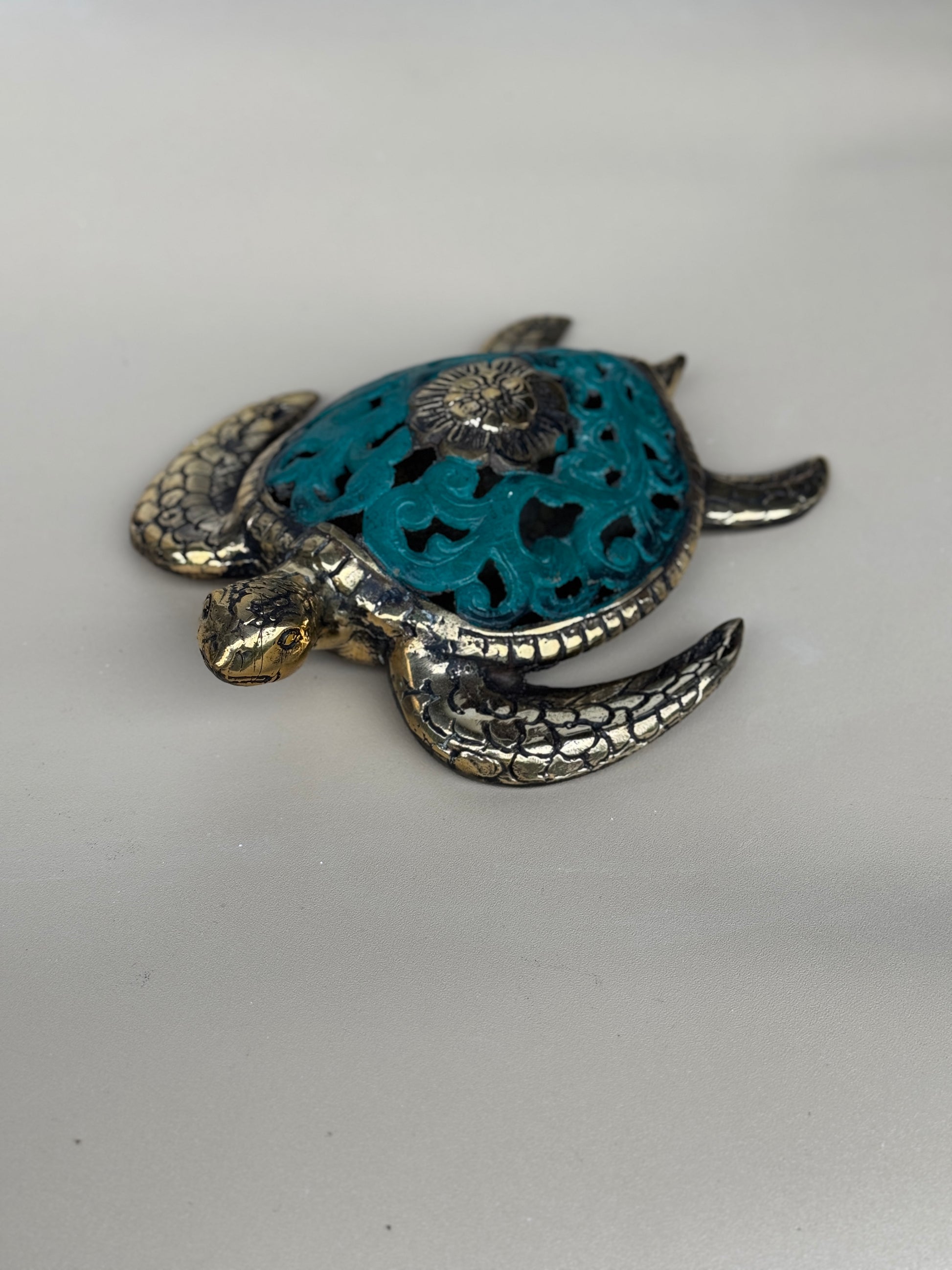 Brass Sea Turtle Statues