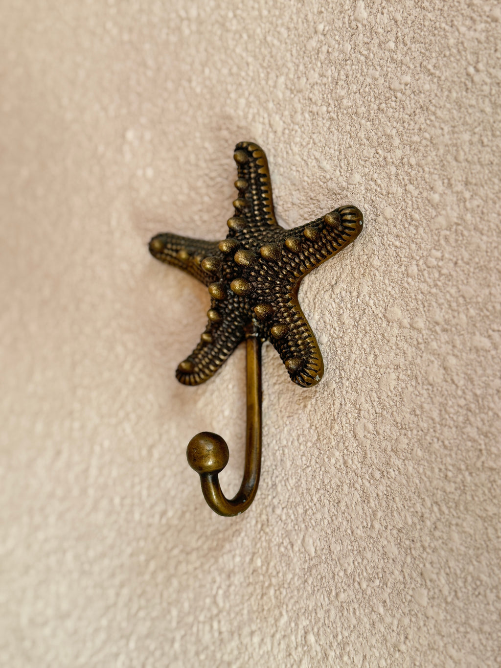 Vintage Brass Star Wall Hook "Celestia"