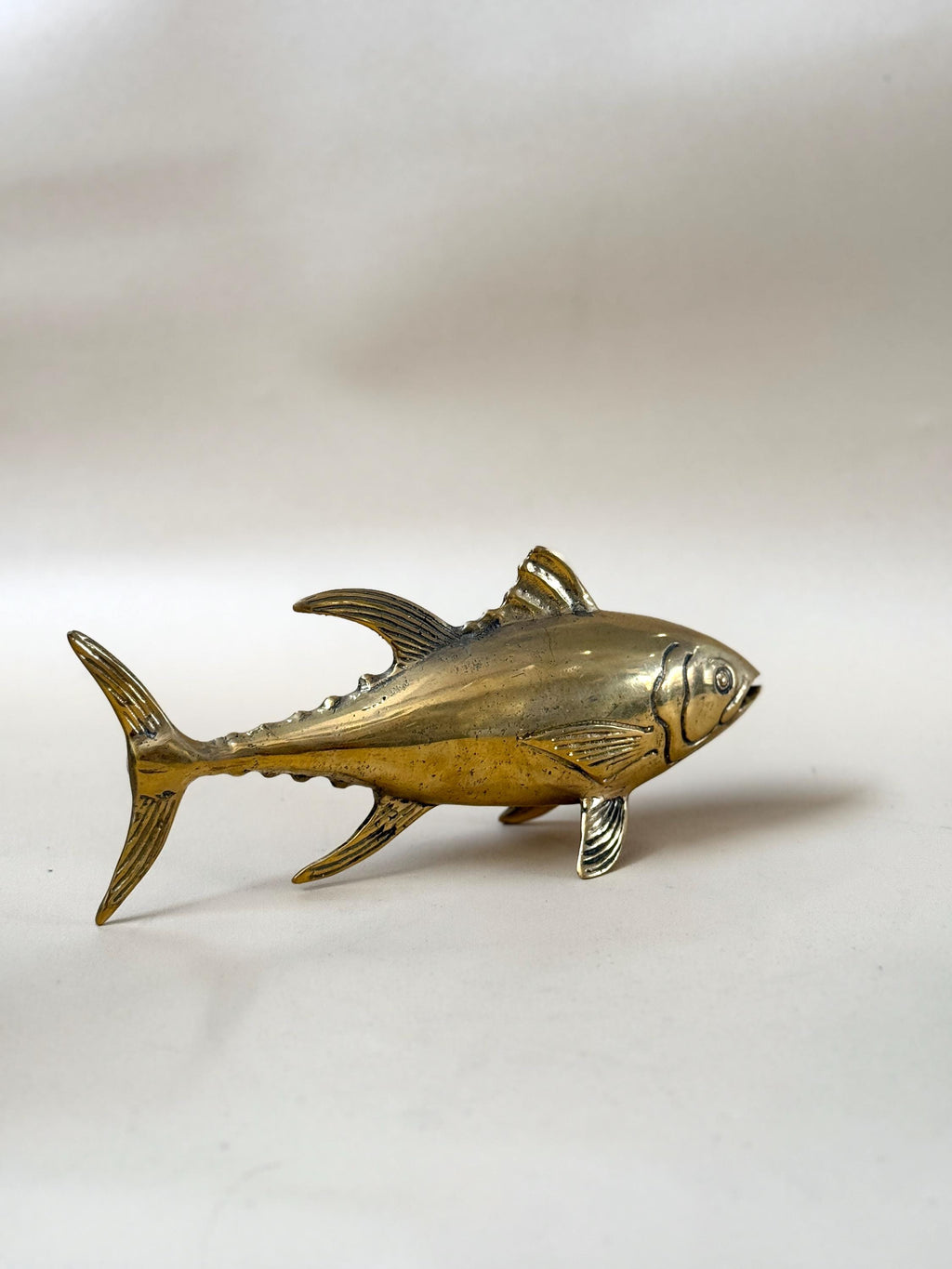 Gold Brass Fish Statue