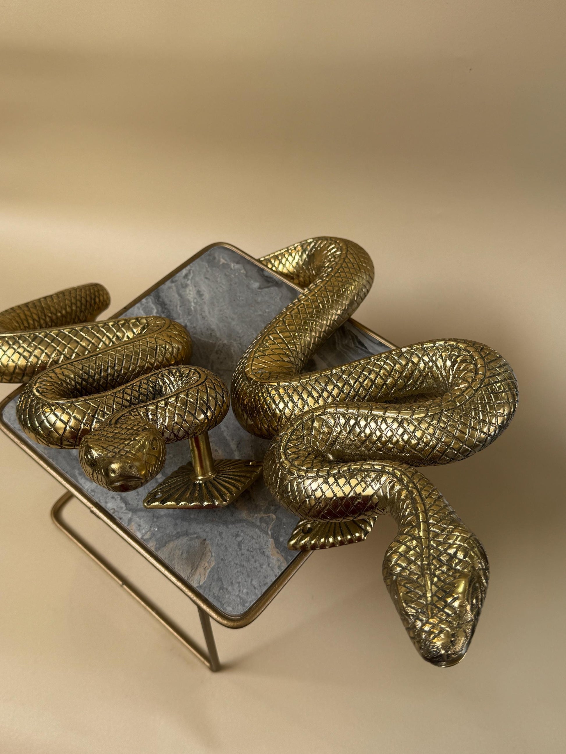 Brass Snake Door Handle
