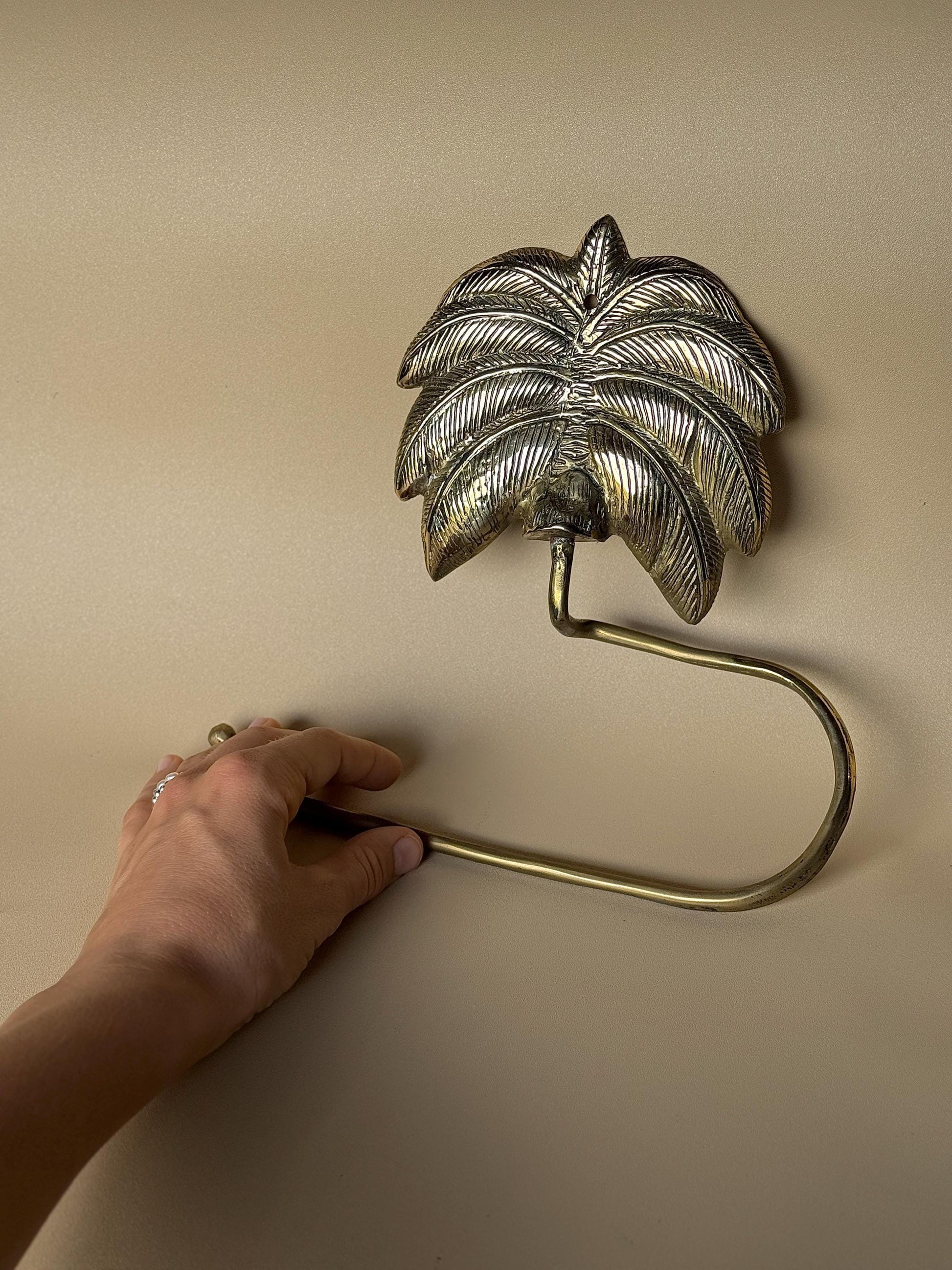 Vintage Brass Toilet Paper Holder