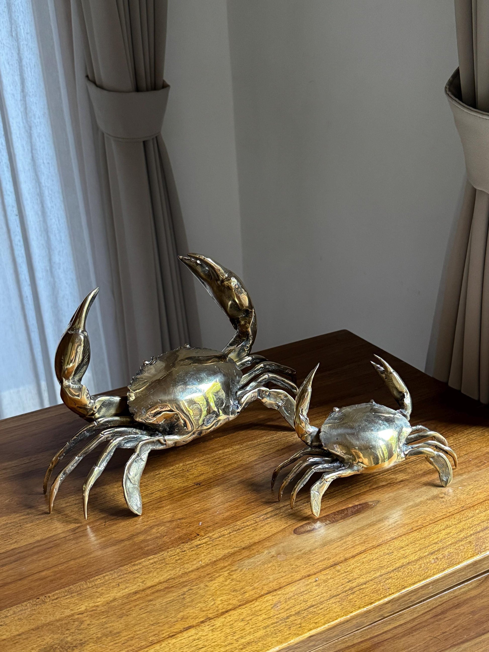 Brass Crab Figurine