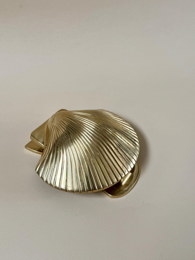 Vintage Brass Shell Door Knocker