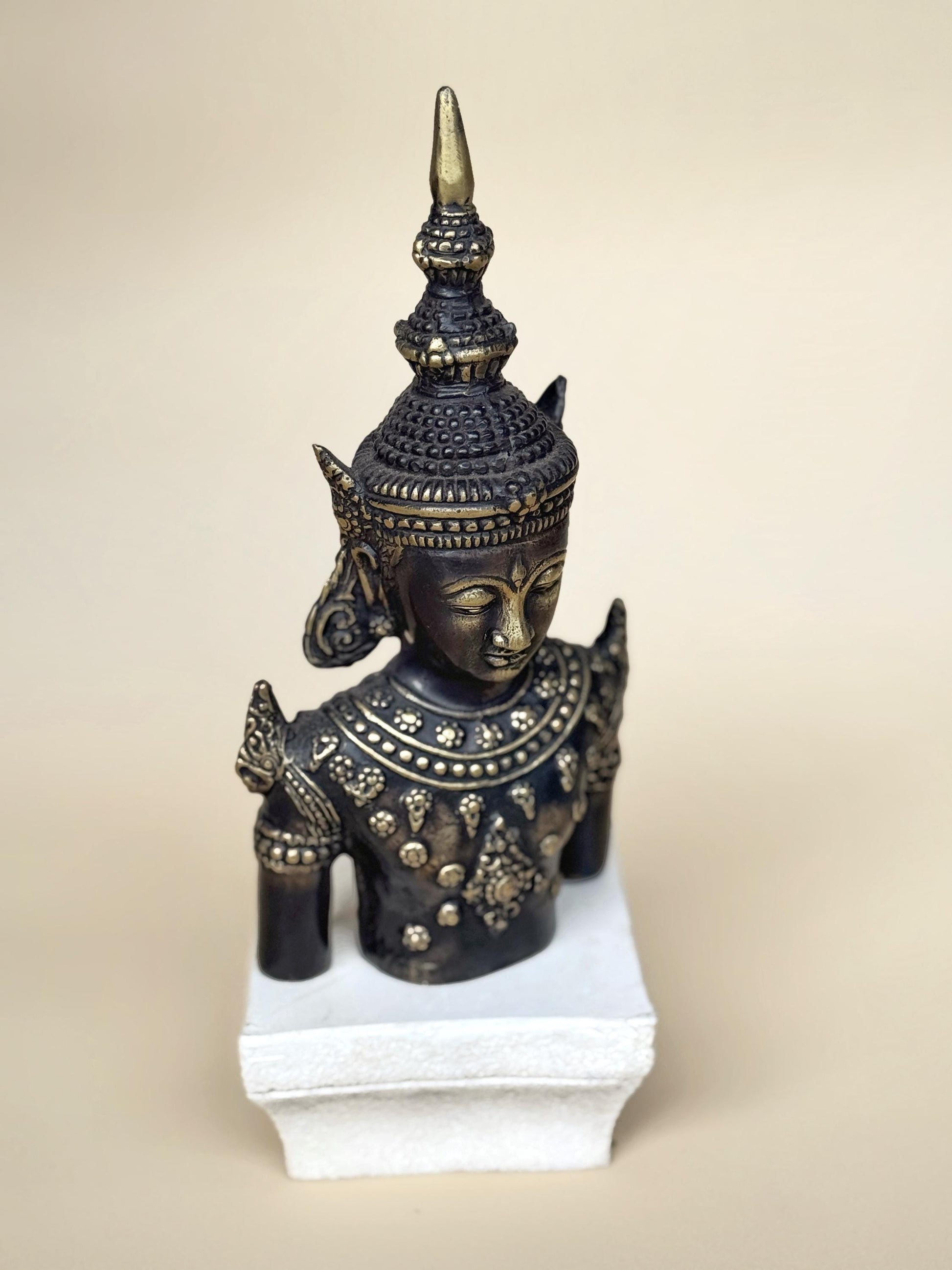 Brass Buddha Head Statue